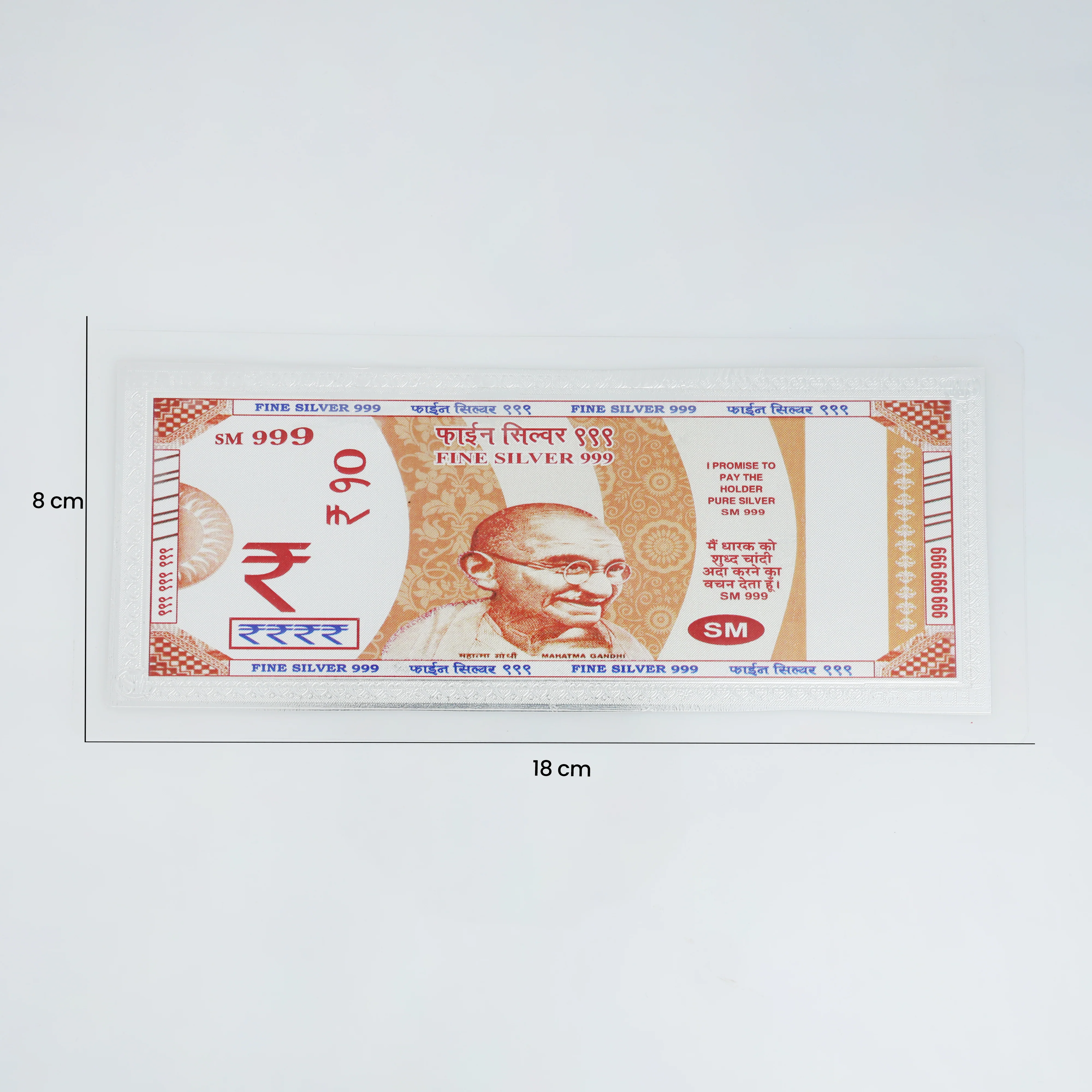 10 Rupee Pure Silver Plated Note - Image 3