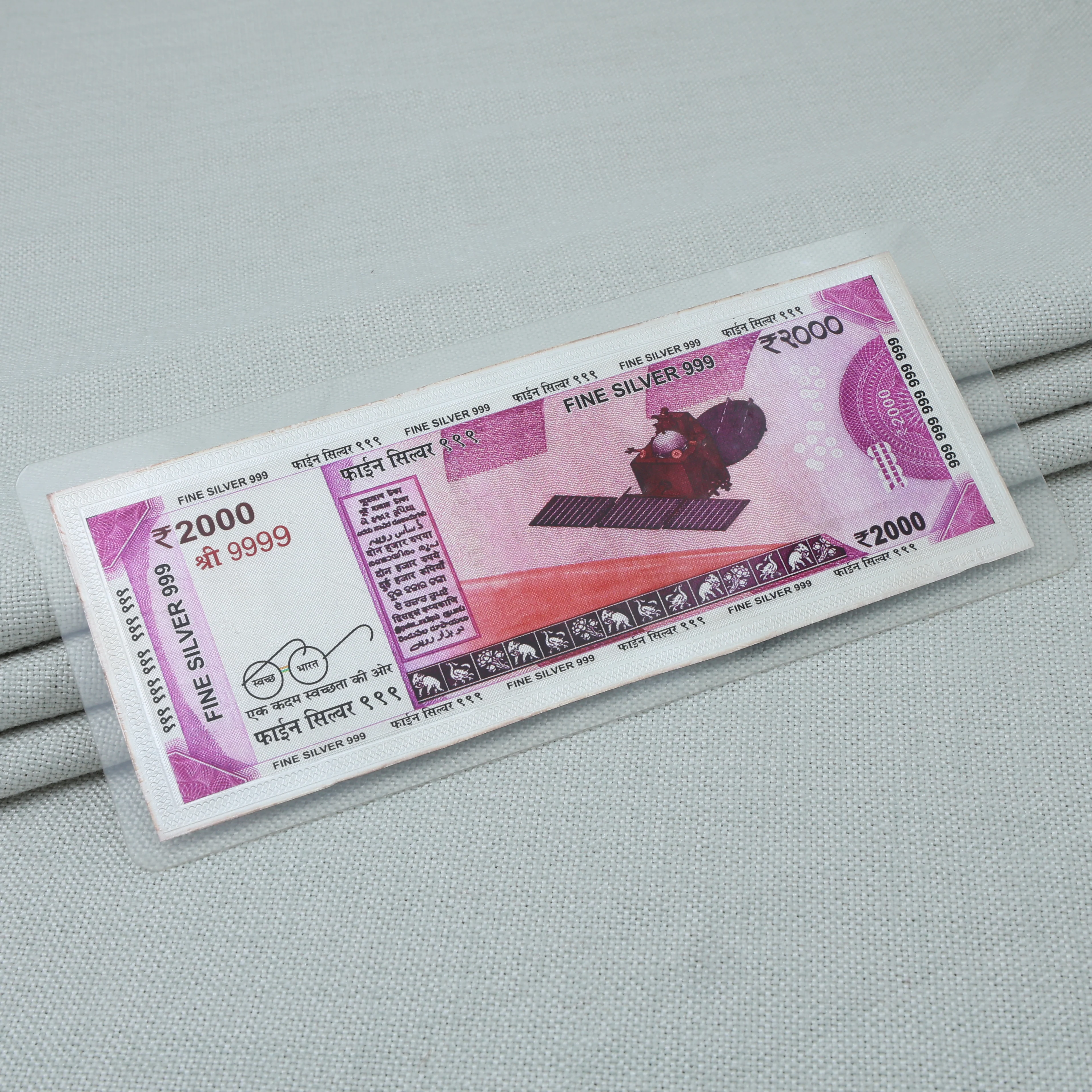 ₹2000 Pure Silver Plated Note - Image 2