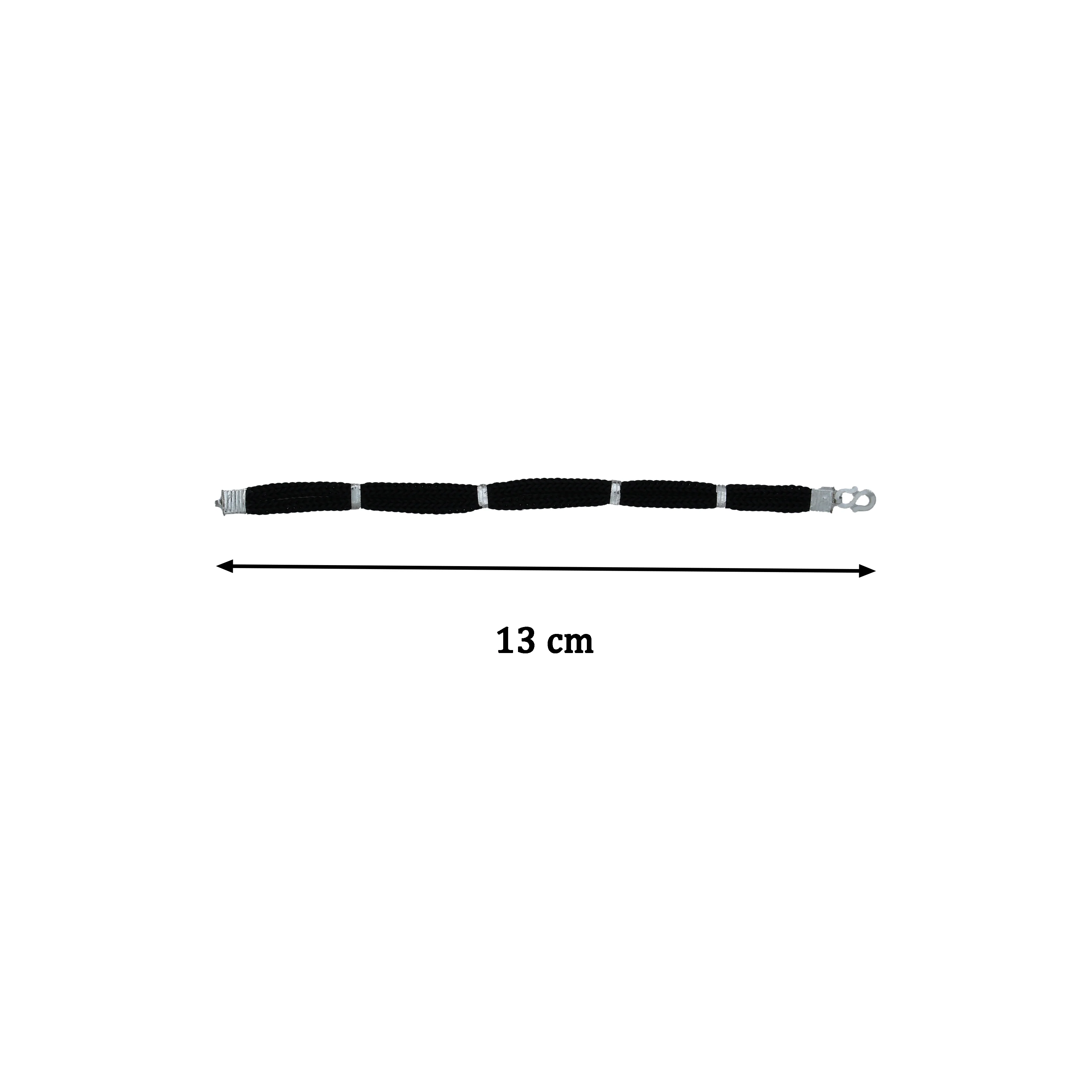 Baby Thread Anklet with Pure Silver Beads - Image 4