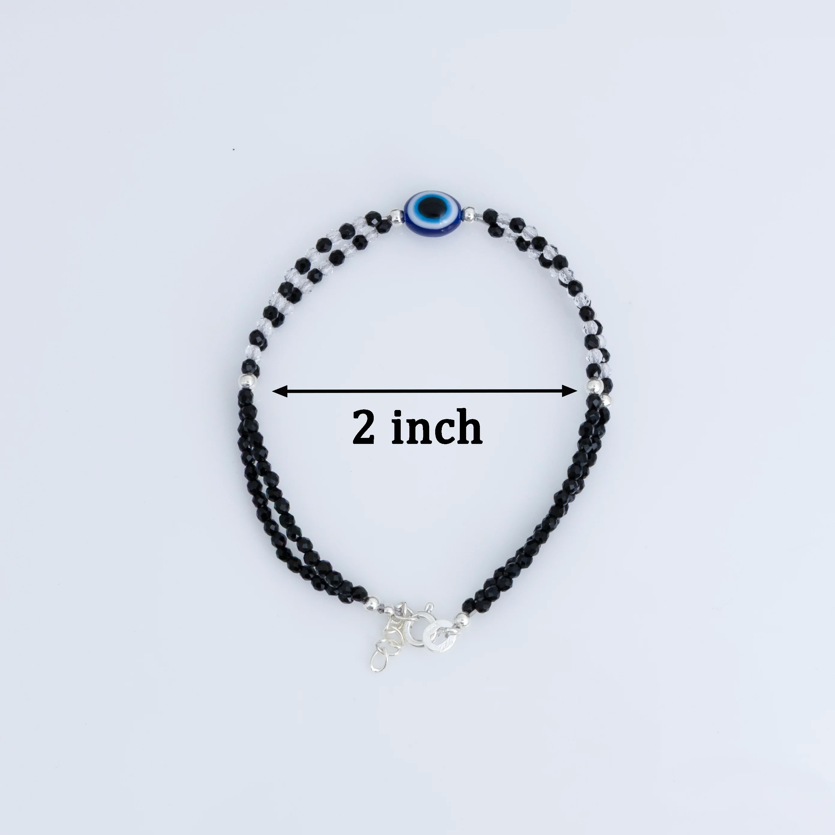 Black Beads Evil Eye Protection Bracelet - Image 8