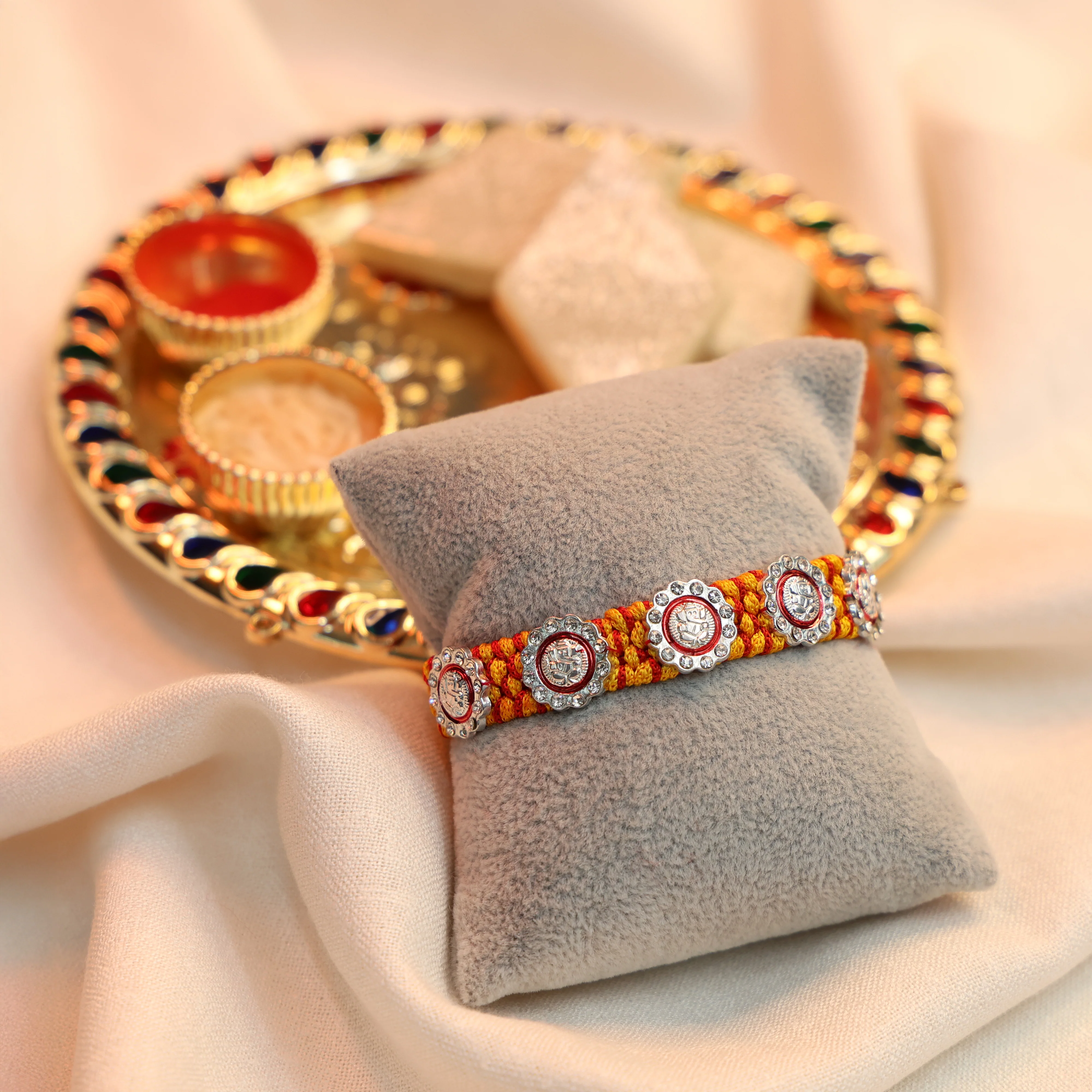 Blessed Ganesh Bud Rakhi - Image 2