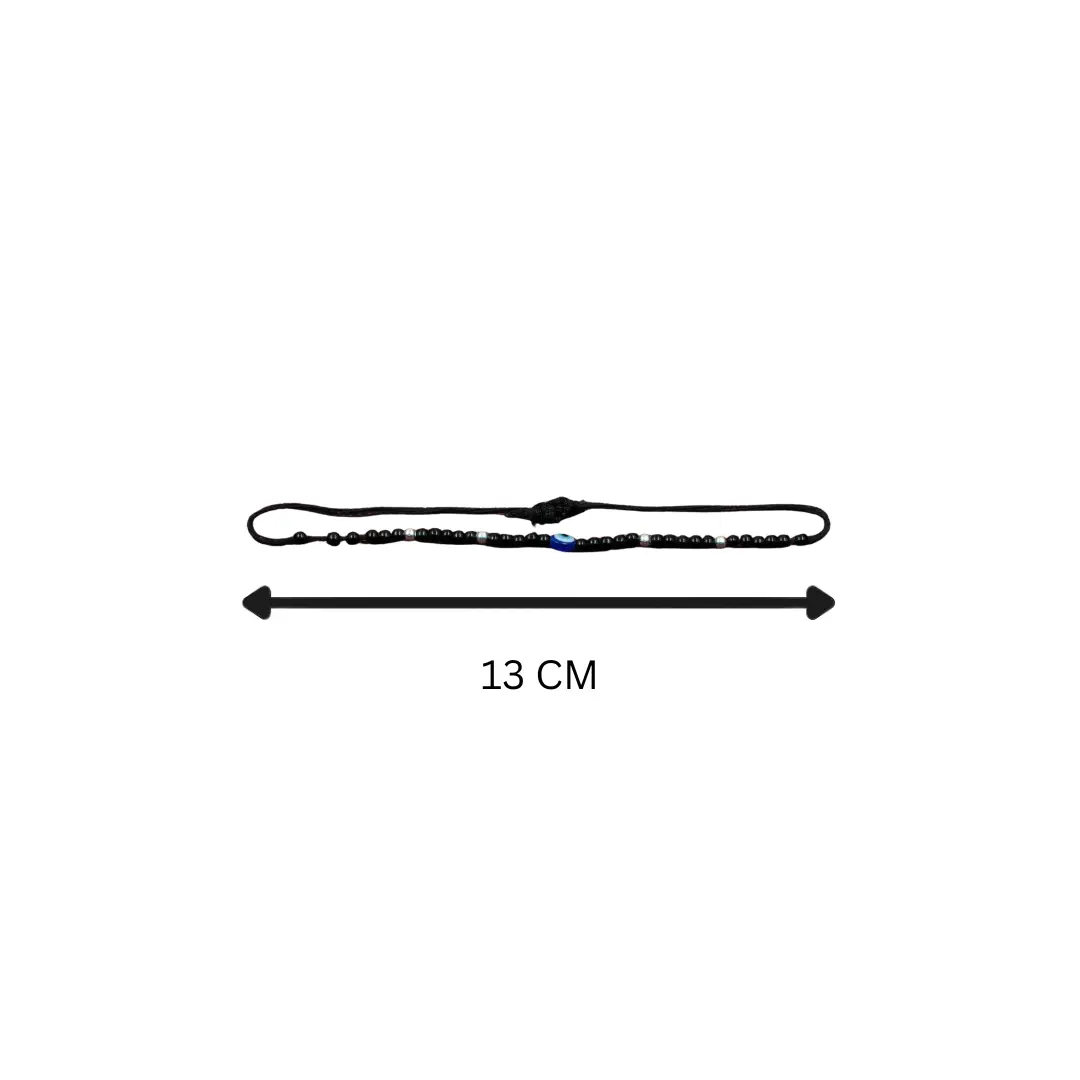 Blue Evil Eye Protection Beaded Bracelet - Image 5