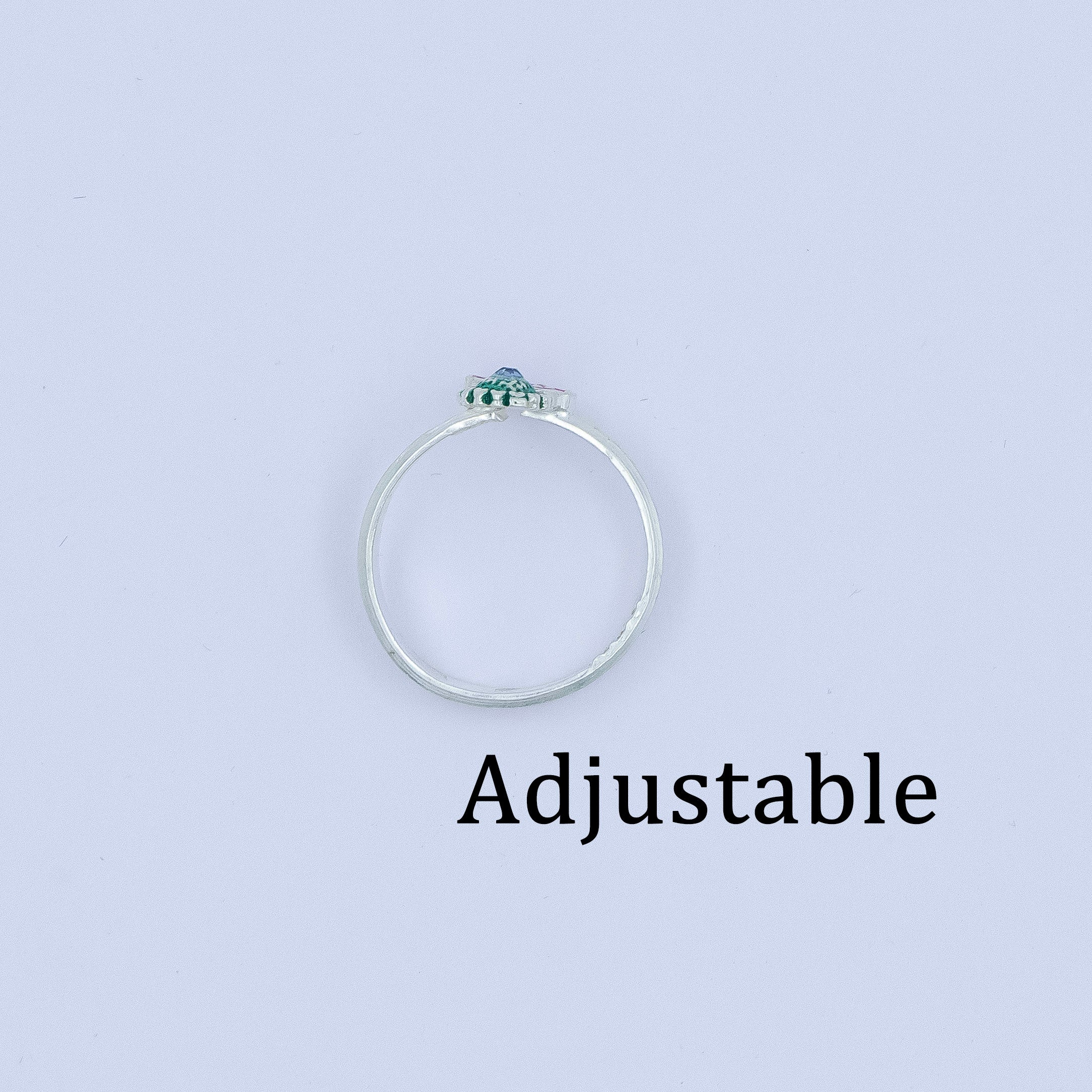 Classic Indian Enamel Work Silver Toe Ring(Bichiya) - Image 7