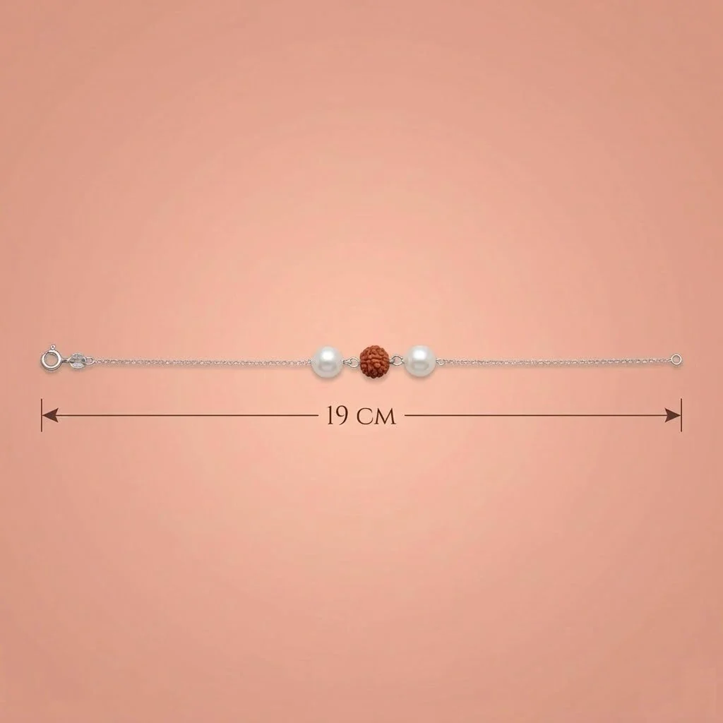 Divine Pearl Rudra Grace Silver Bracelet - Image 5