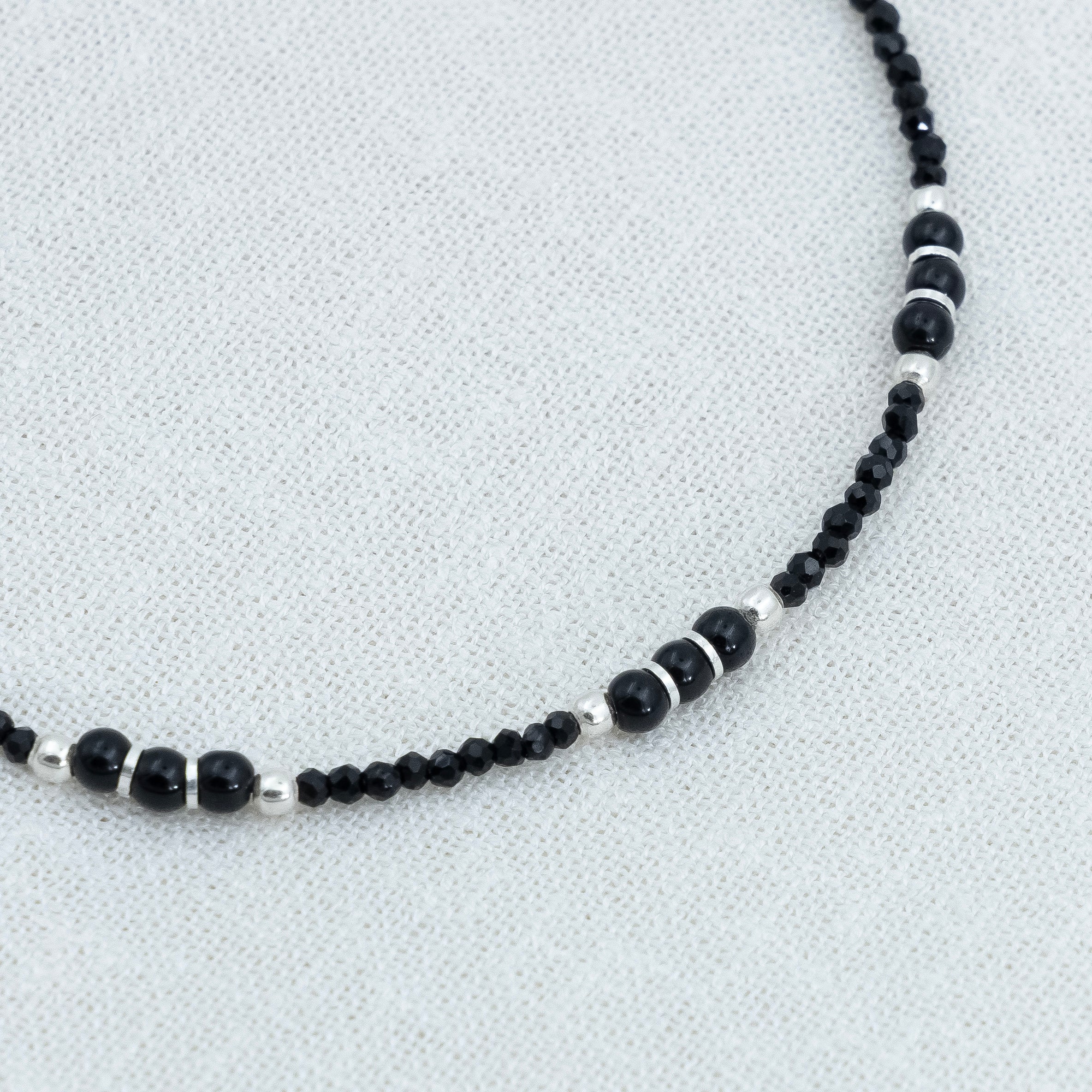 Elegant Silver Black Beads Anklet for Women & Girls - Image 4