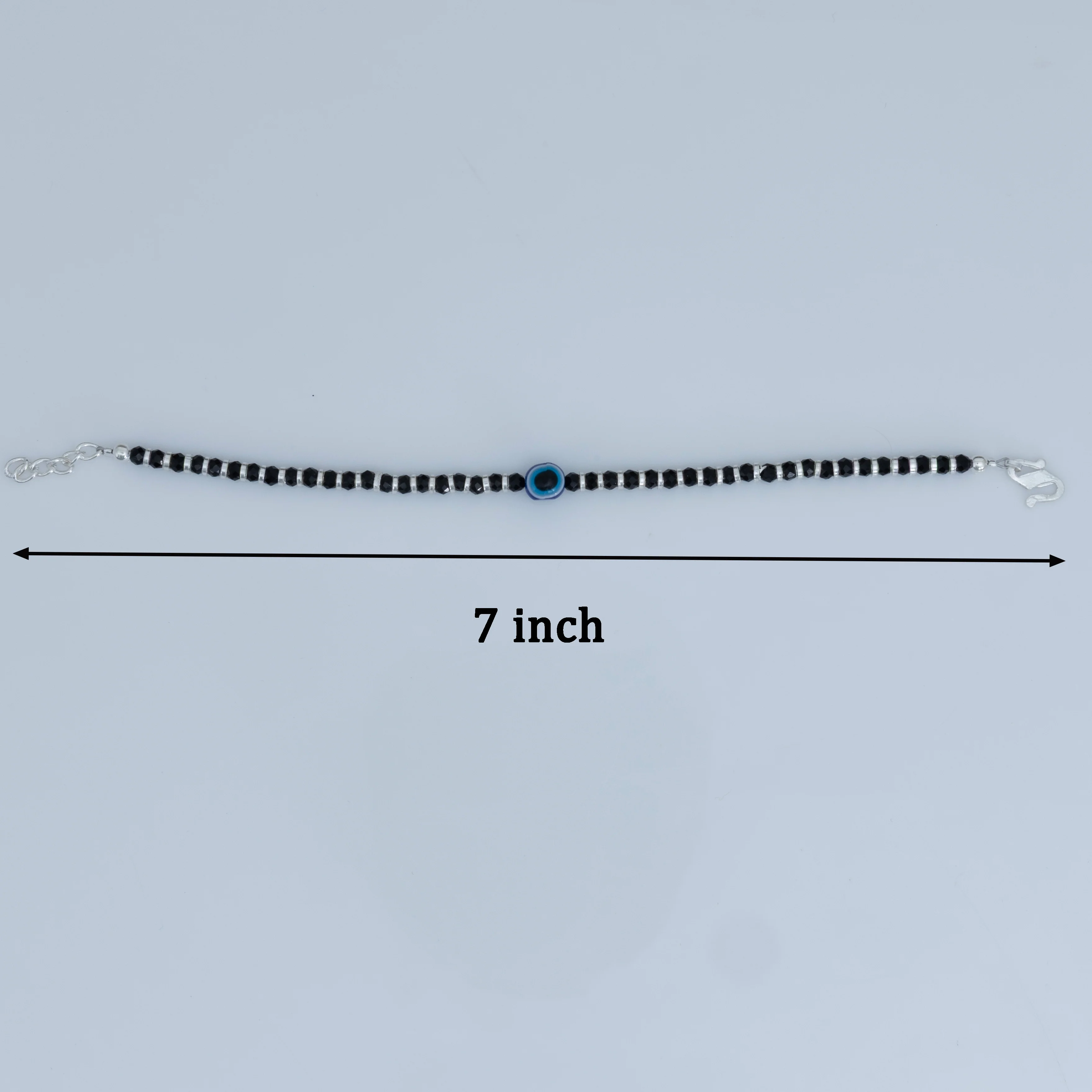 Evil Eye Protection Silver Bracelet for Babies - Image 6