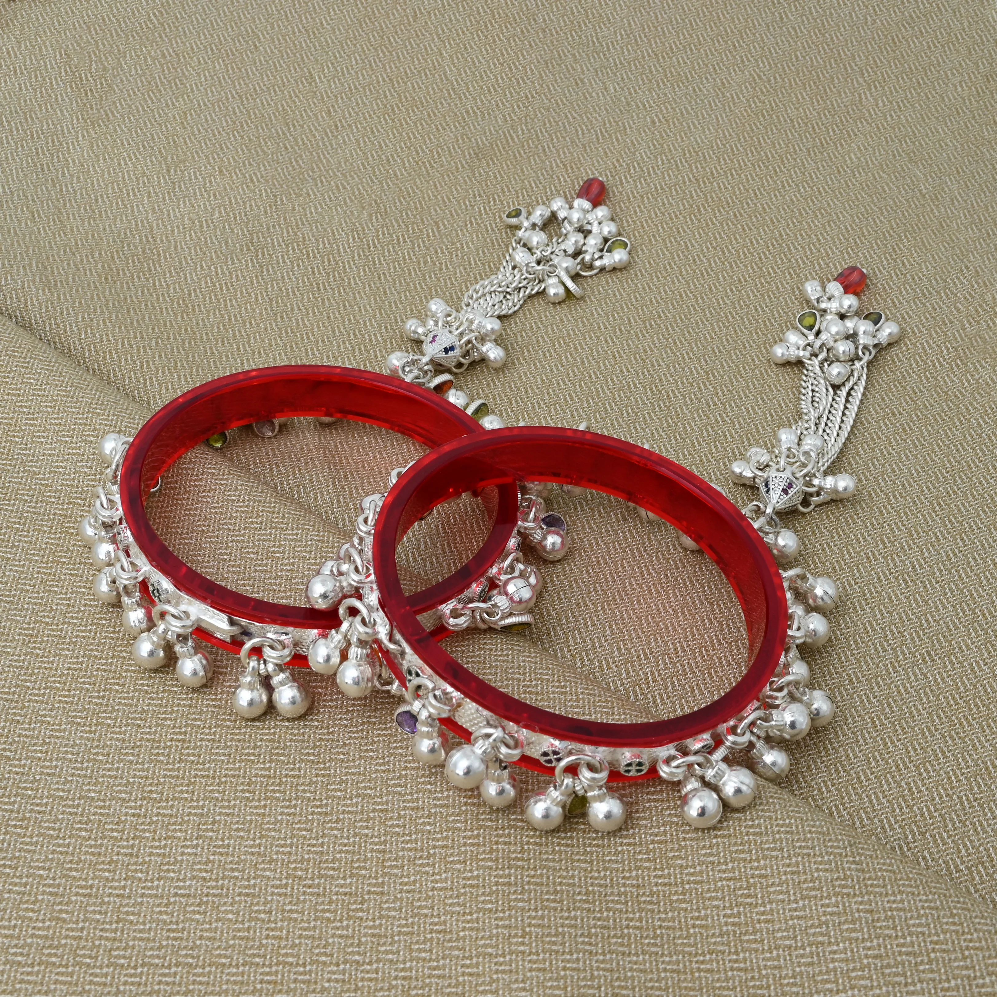 Exquisite Bridal Silver Bangles for a Perfect Look - Image 2