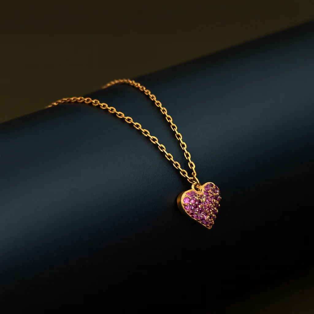 Heart Design Silver Chain Pendent - Image 6