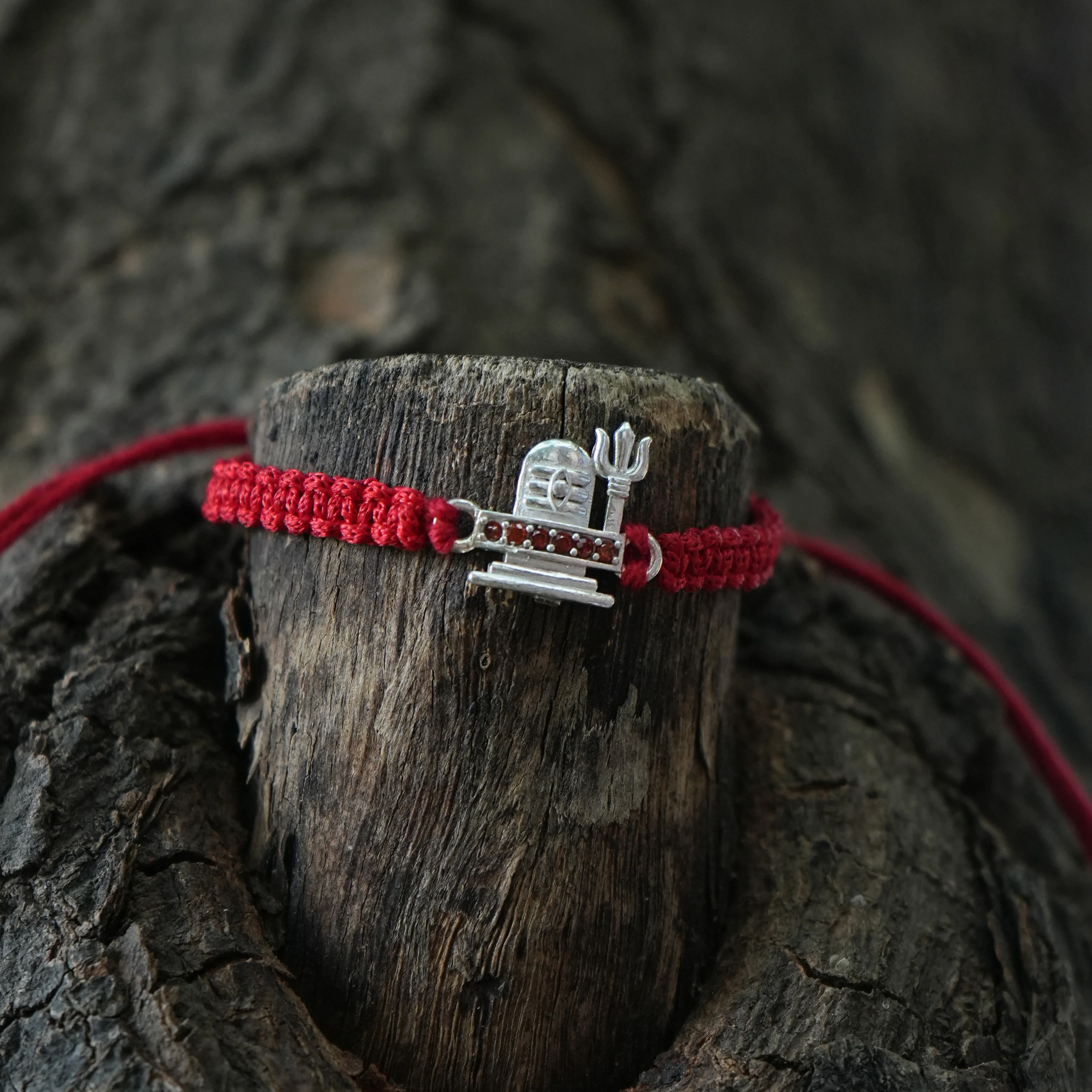 Mahadev Shivling Silver Rakhi - Image 3