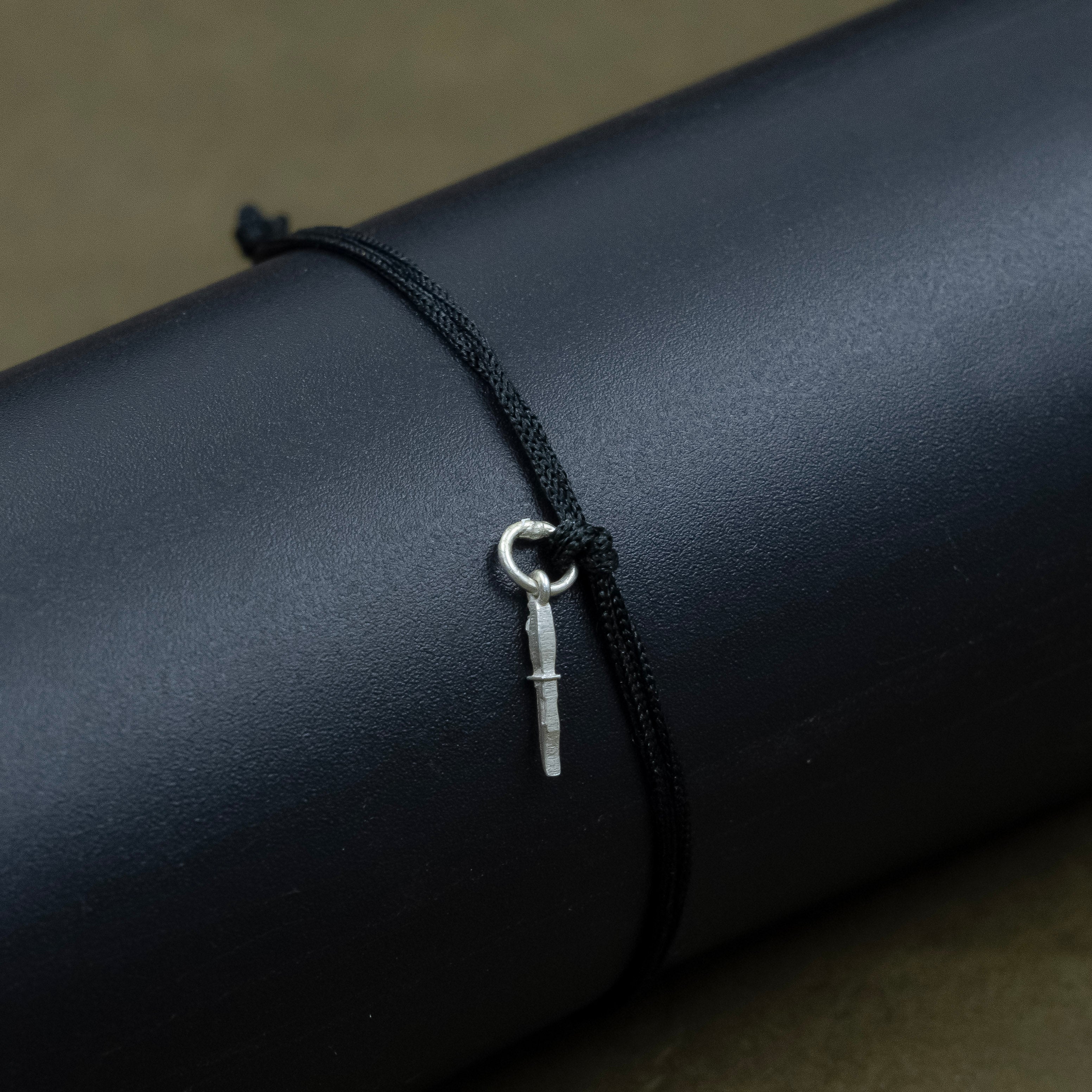 Matching Thread Bracelets with Silver Knife(chaku) Locket Perfect Boy and Girl Combo. - Image 3