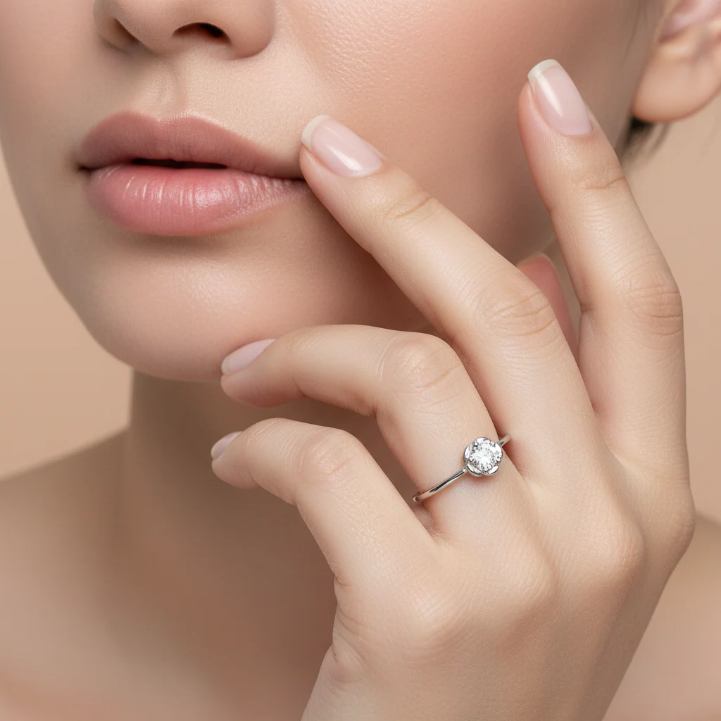 Minimal Daily Wear Silver Ring - Image 2