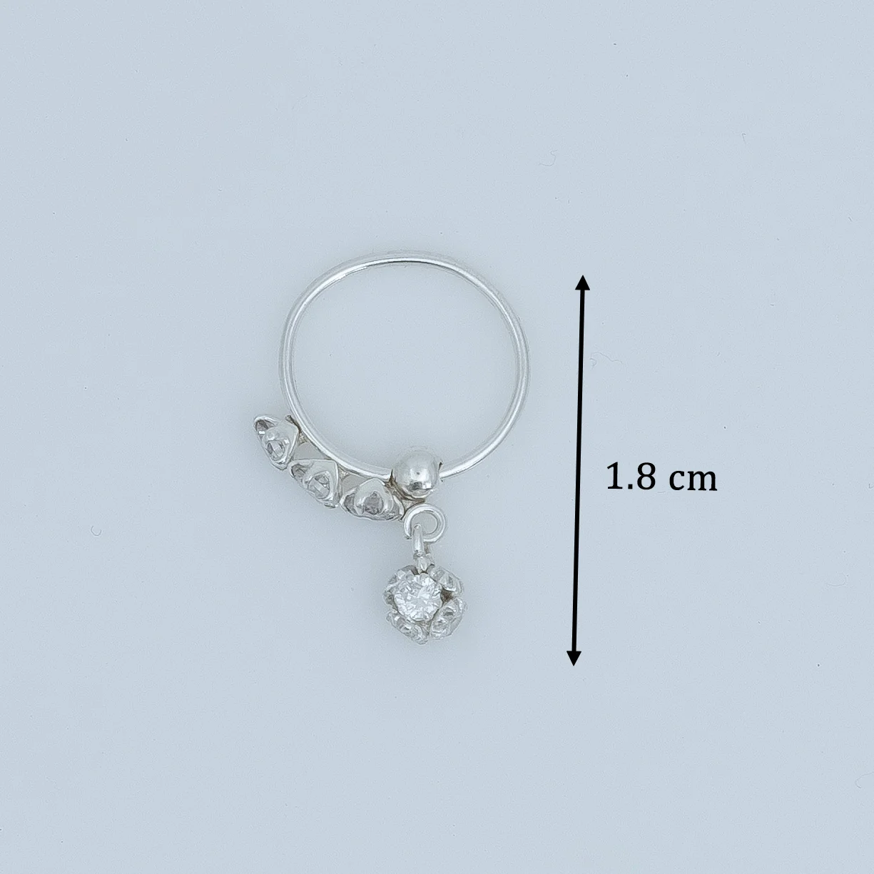 Minimal Hanging Earrings Sterling Silver - Image 3