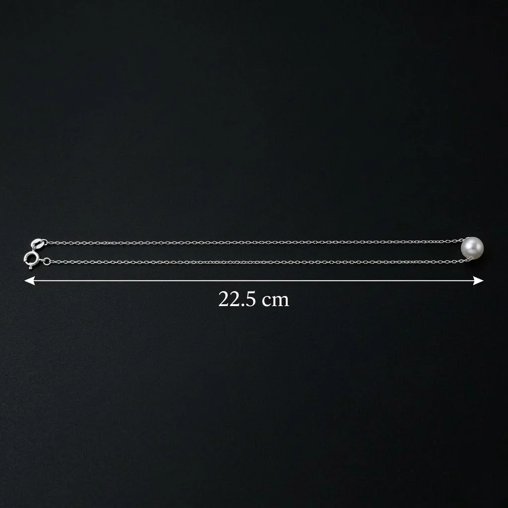 Silver Pearl Stud Earrings with Matching Pearl Pendant Necklace - Image 10