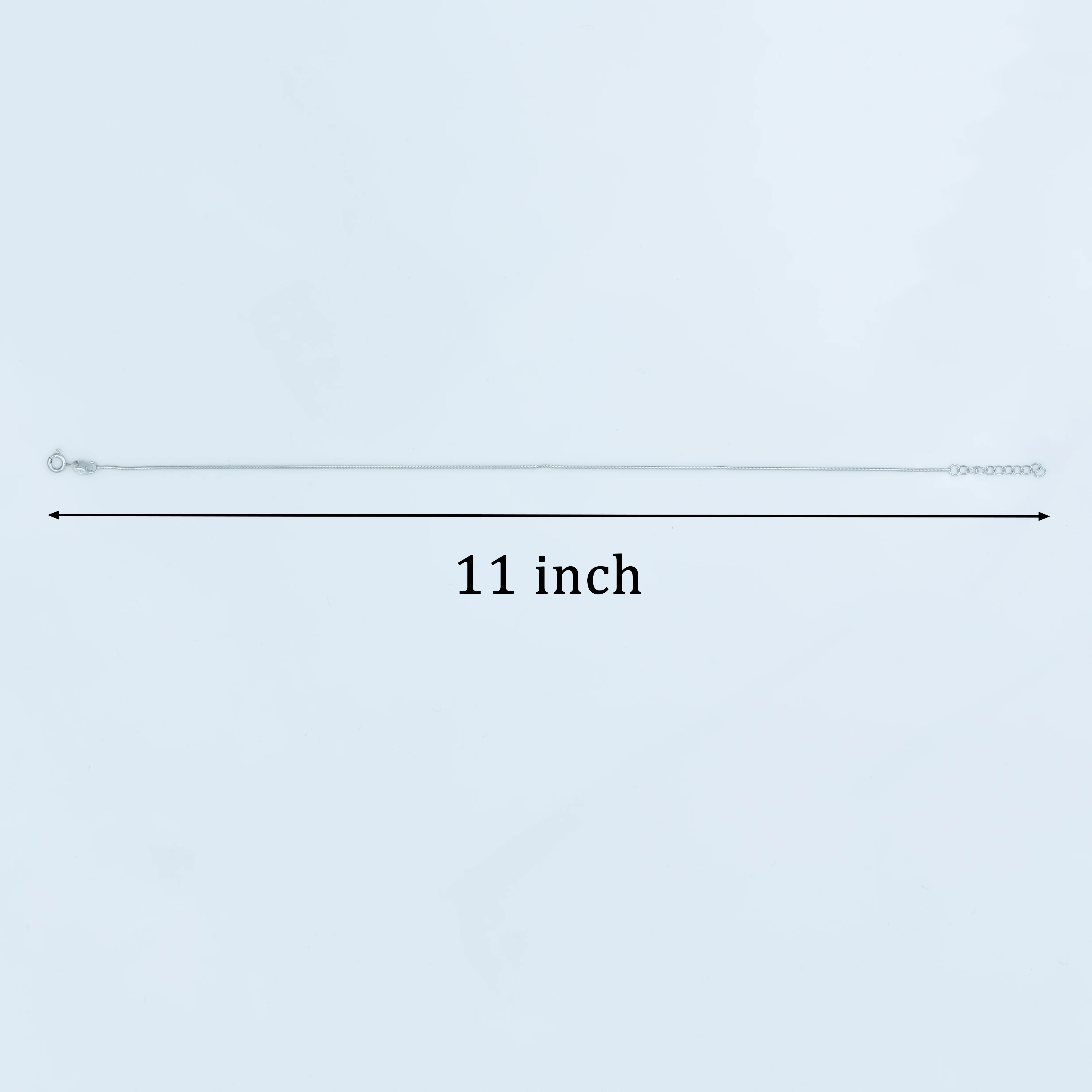 Minimal Silver Chain Anklet - Image 5