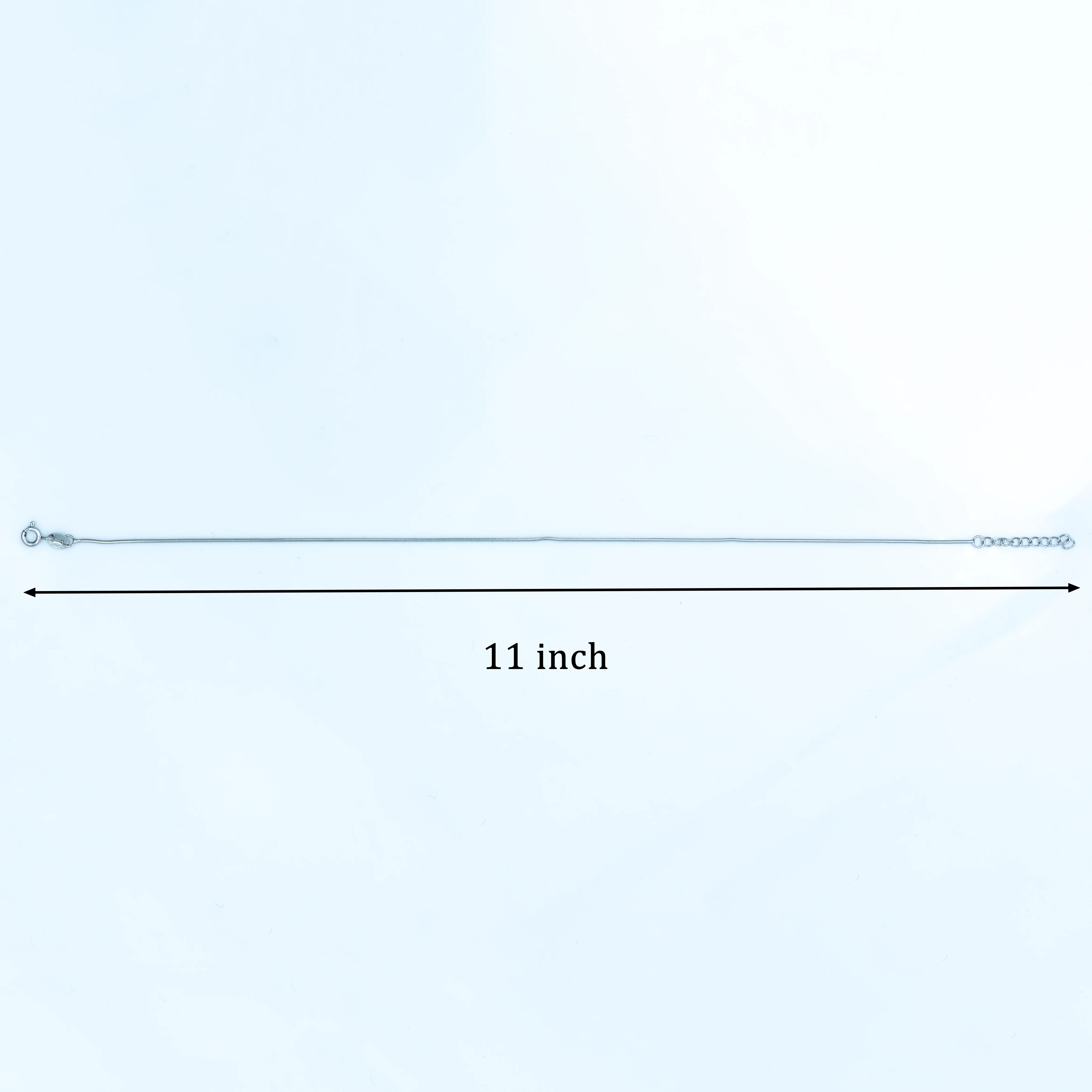 Plain Silver Anklet Minimal Everyday Wear - Image 5