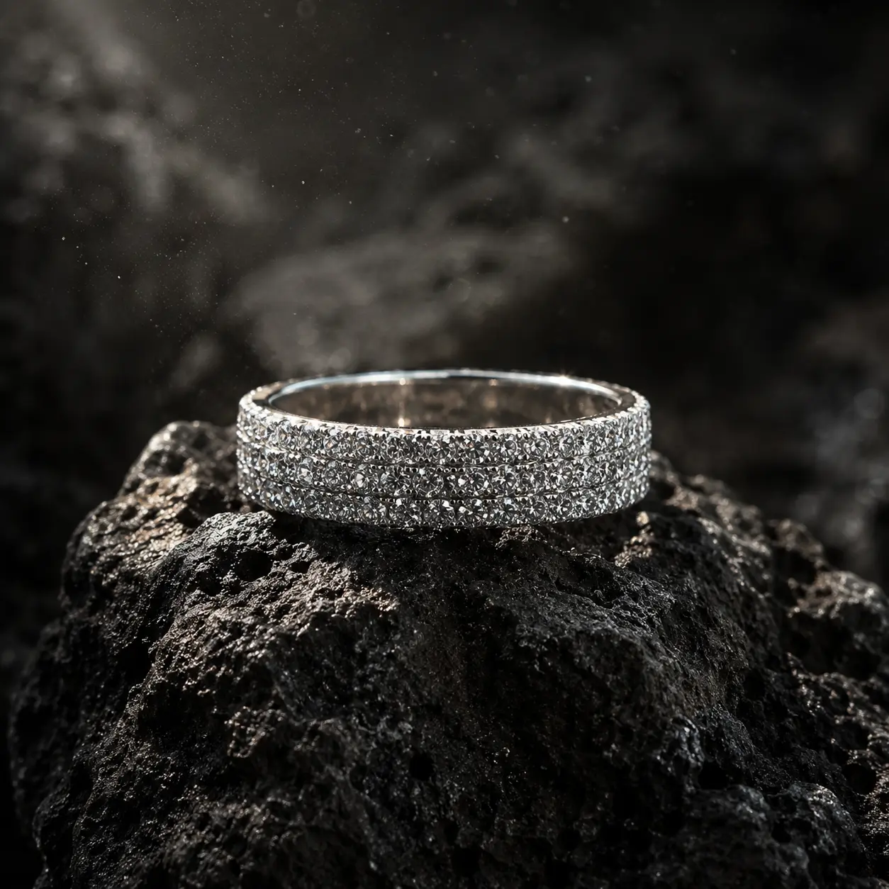 Premium Diamond Eternity Band Ring - Image 3