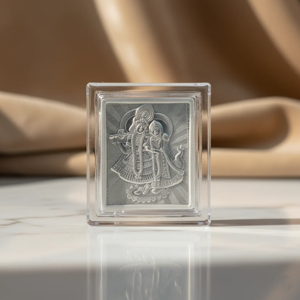 Silver Pen with Free Silver Frame (Radha Krishna Edition) - Image 3