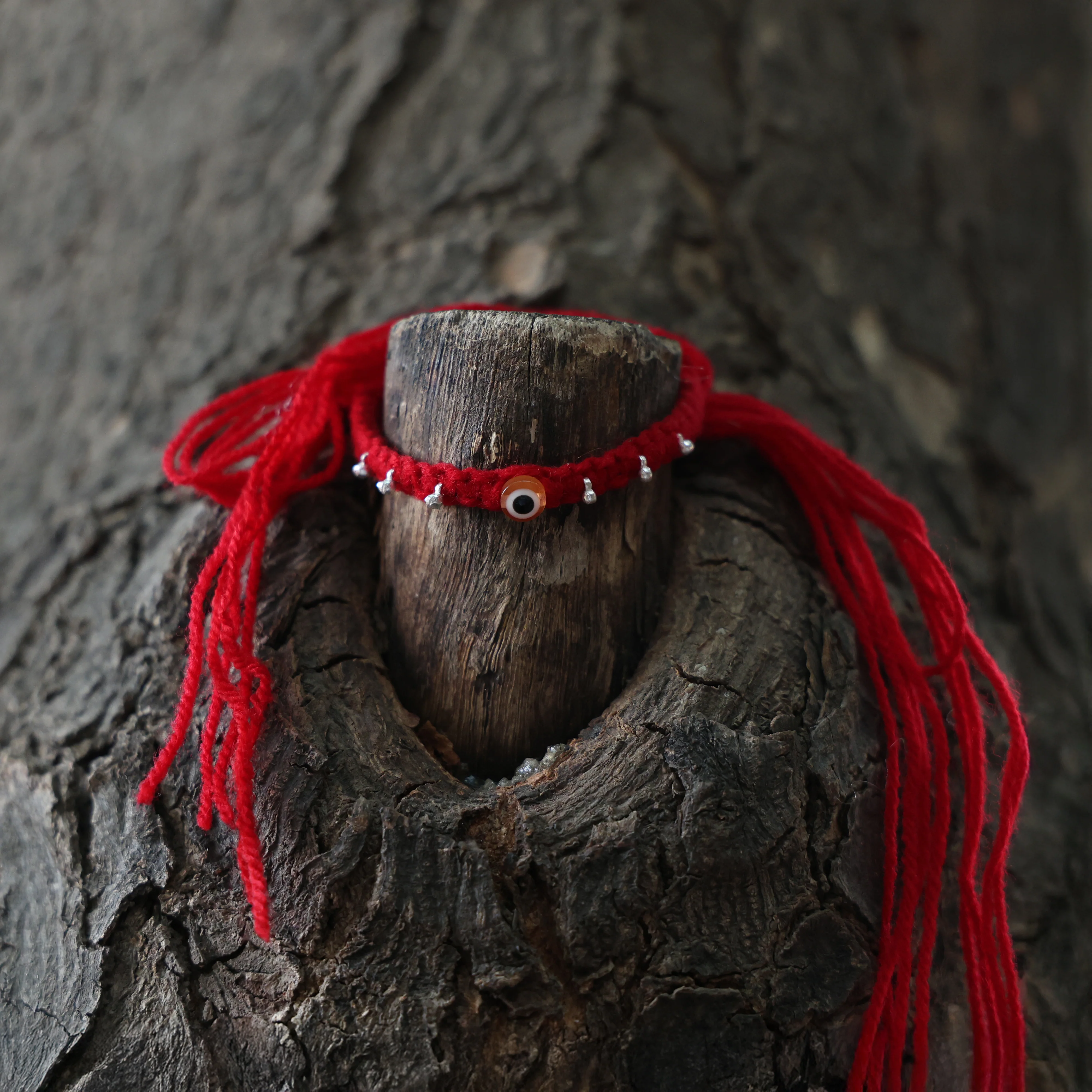 Protection Charm Silver Rakhi - Image 4