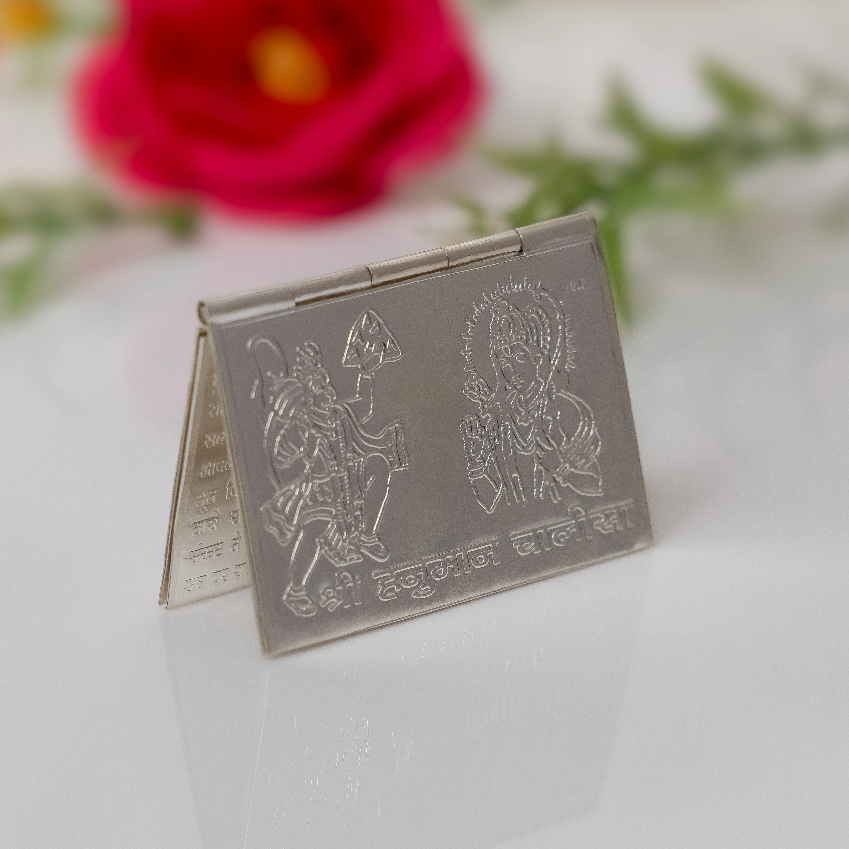 Pure Silver Hanuman Chalisa Book - Image 2
