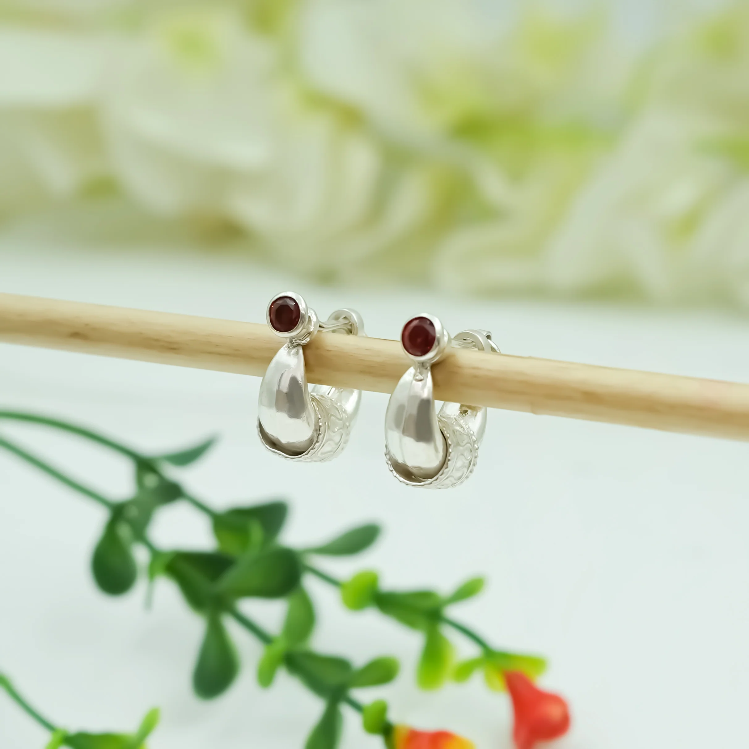 Rajasthani Silver Bali for Men Traditional and Stylish Hoop - Image 3