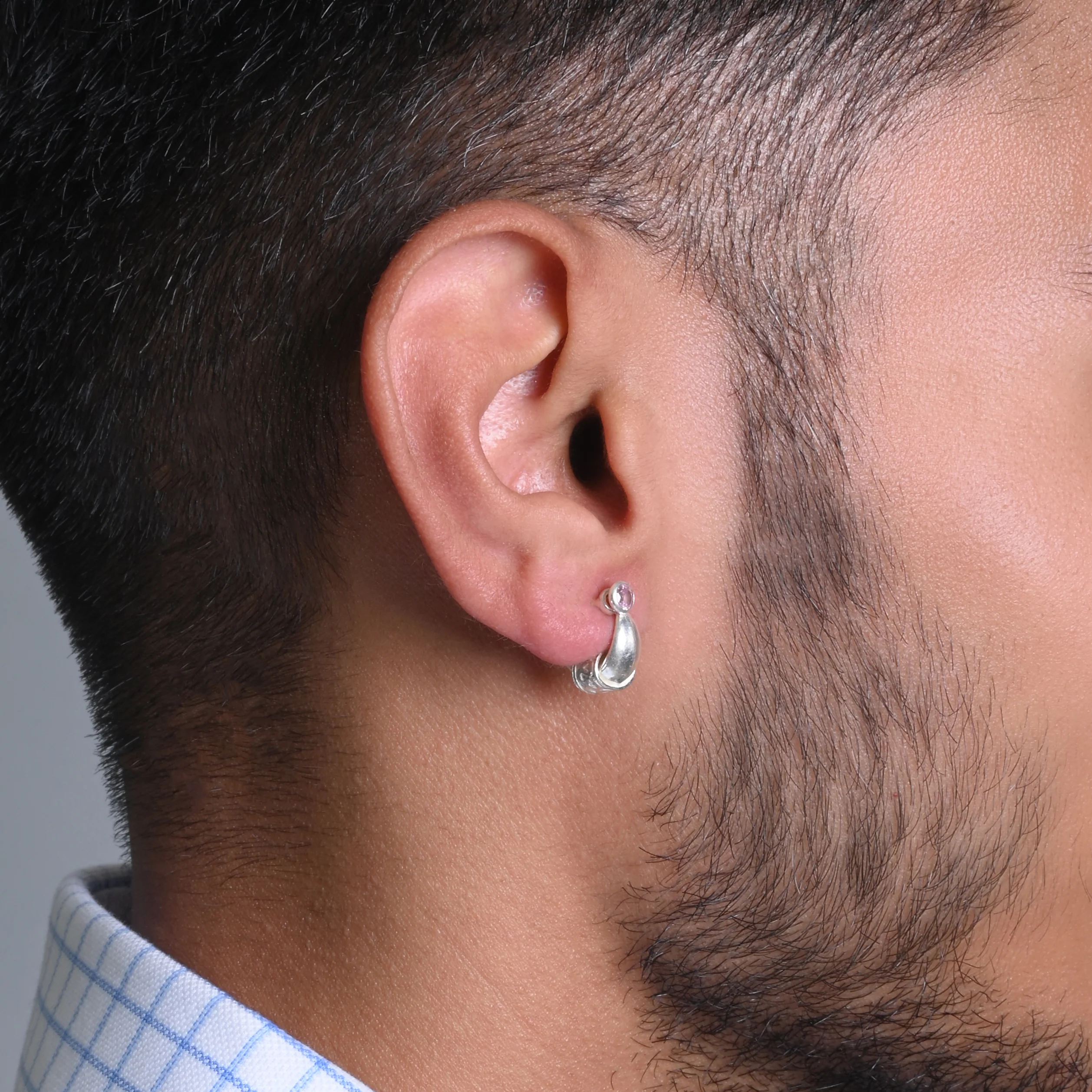 Rajasthani Silver Bali for Men Traditional and Stylish Hoop - Image 6