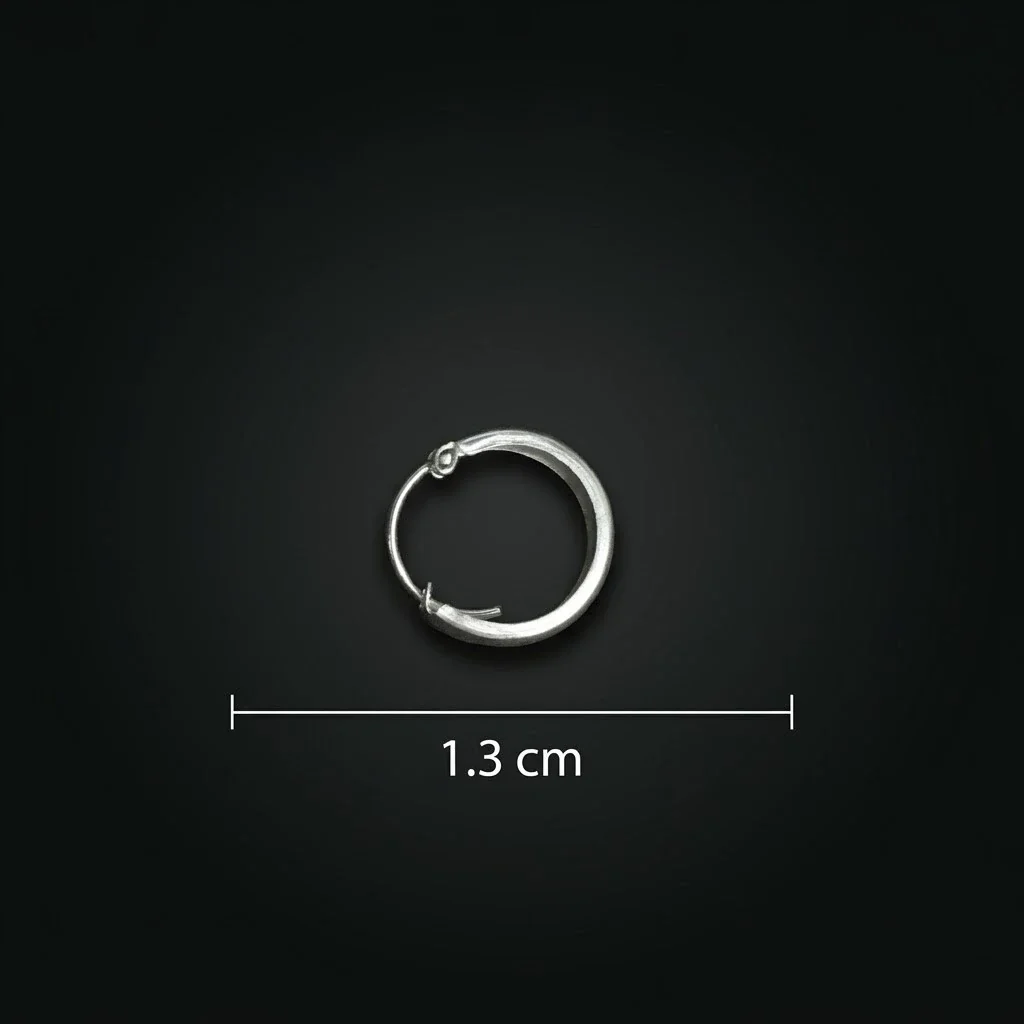 Ridge Unique Line Design Silver Bali for Men And Boys - Image 8