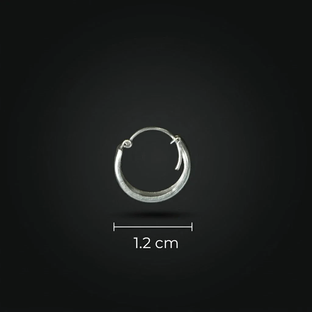 Rogue Curve Silver Bali for Men Silver Bold Daily Wear Bali - Image 8