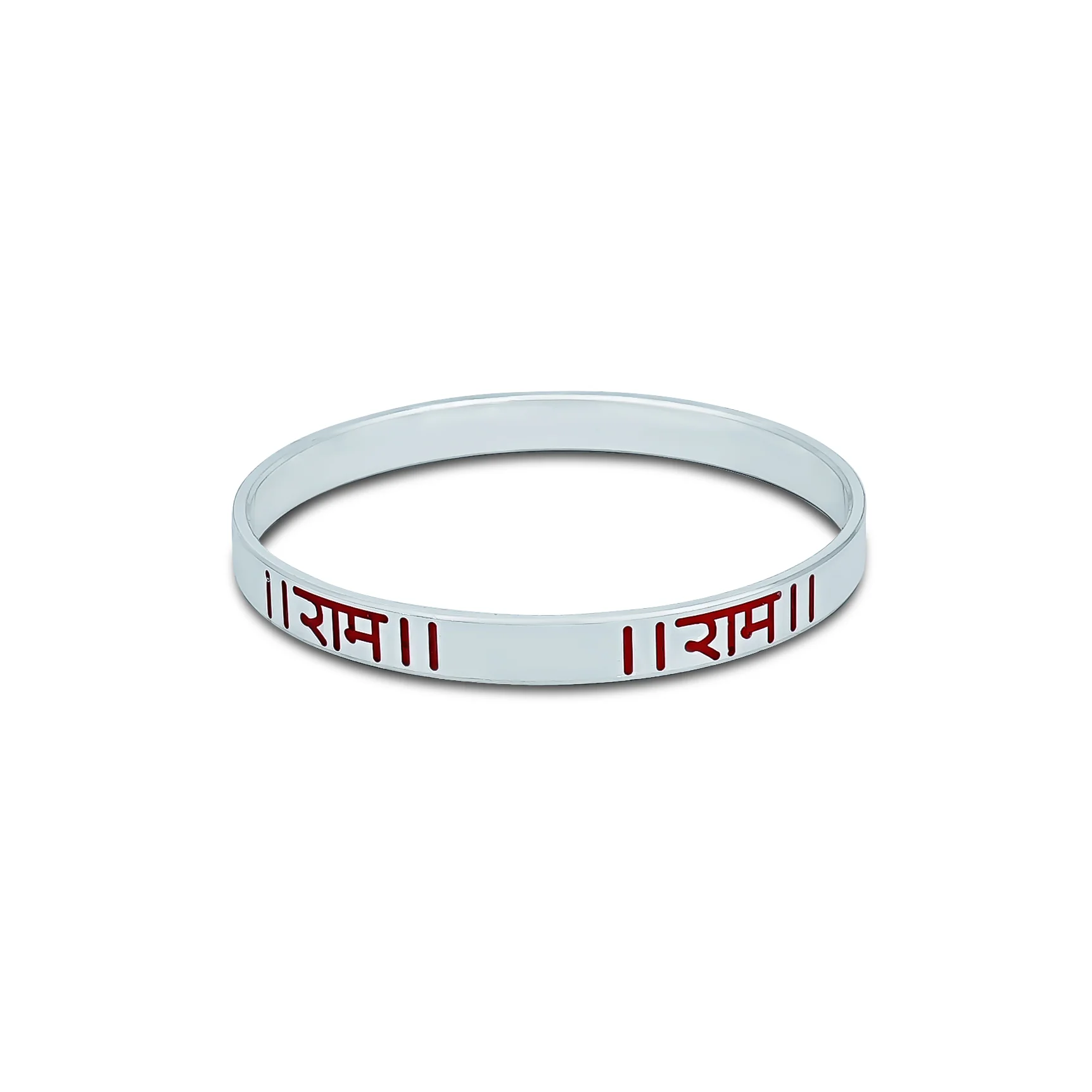Shree Ram Pure Silver Kada for Men - Image 2