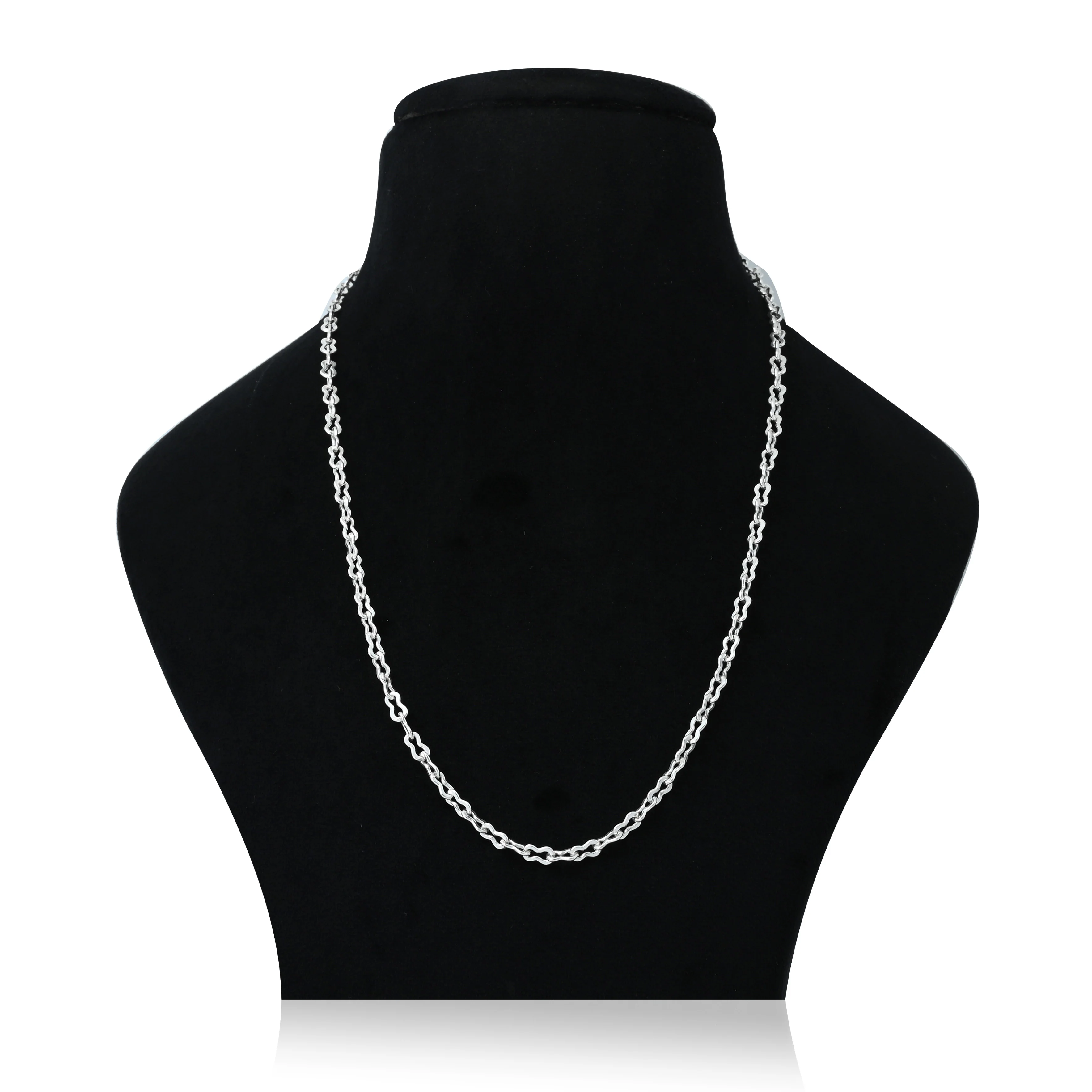 Silver 8 Shape Connecting Design Chain for Boys - Image 4