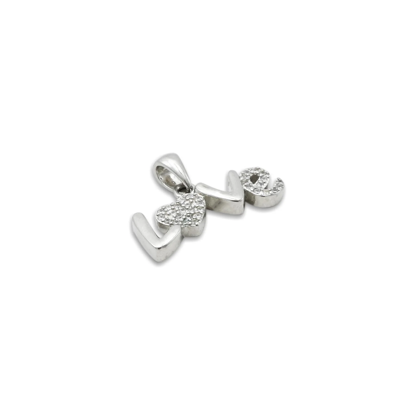 Silver Attractive Love Sign Pendent - Image 4