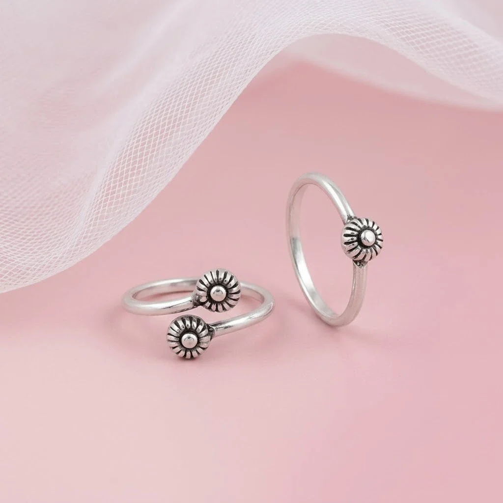 Silver Beads Bichhiya for Girls