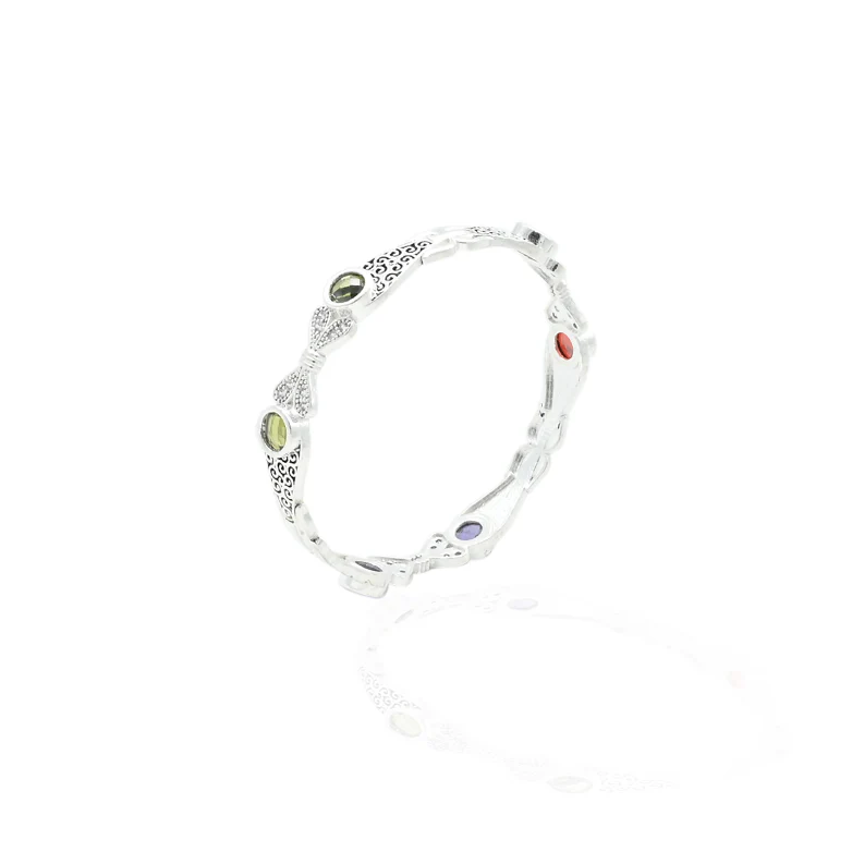 Silver Beautiful Charm Girls Kada - Image 3
