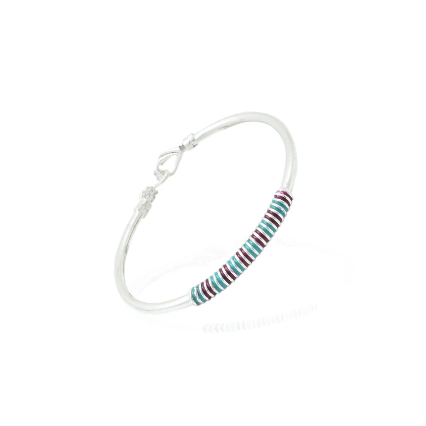 Silver Capable design Kada Payal - Image 3