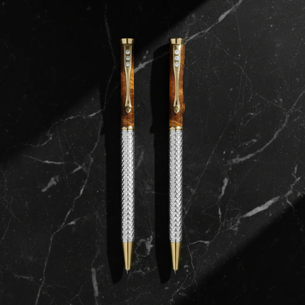 Silver Charm Diamond Pen (2 pcs Combo) - Image 4