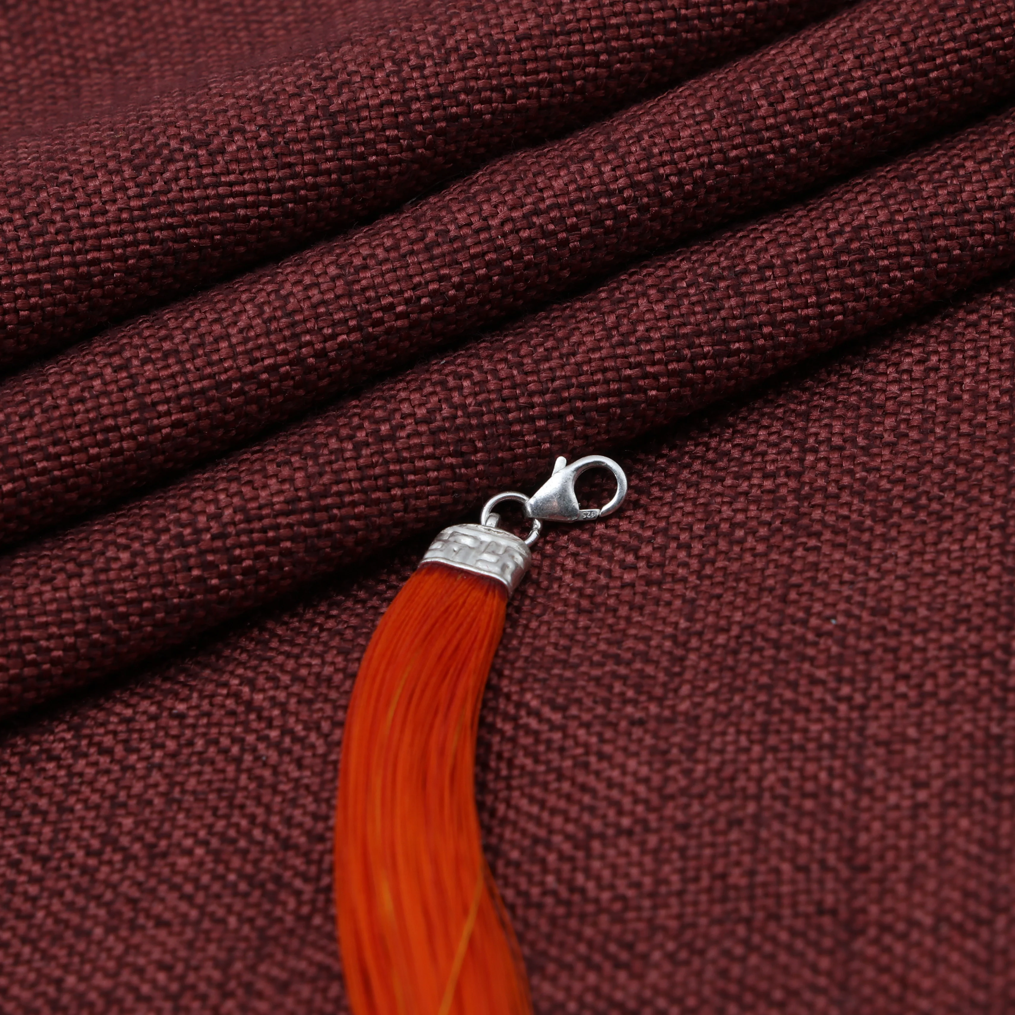 Silver Classic Orange Moli Bracelet for Him - Image 6