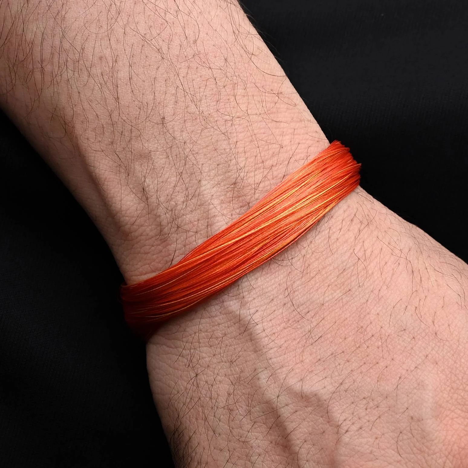 Silver Classic Orange Moli Bracelet for Him - Image 8