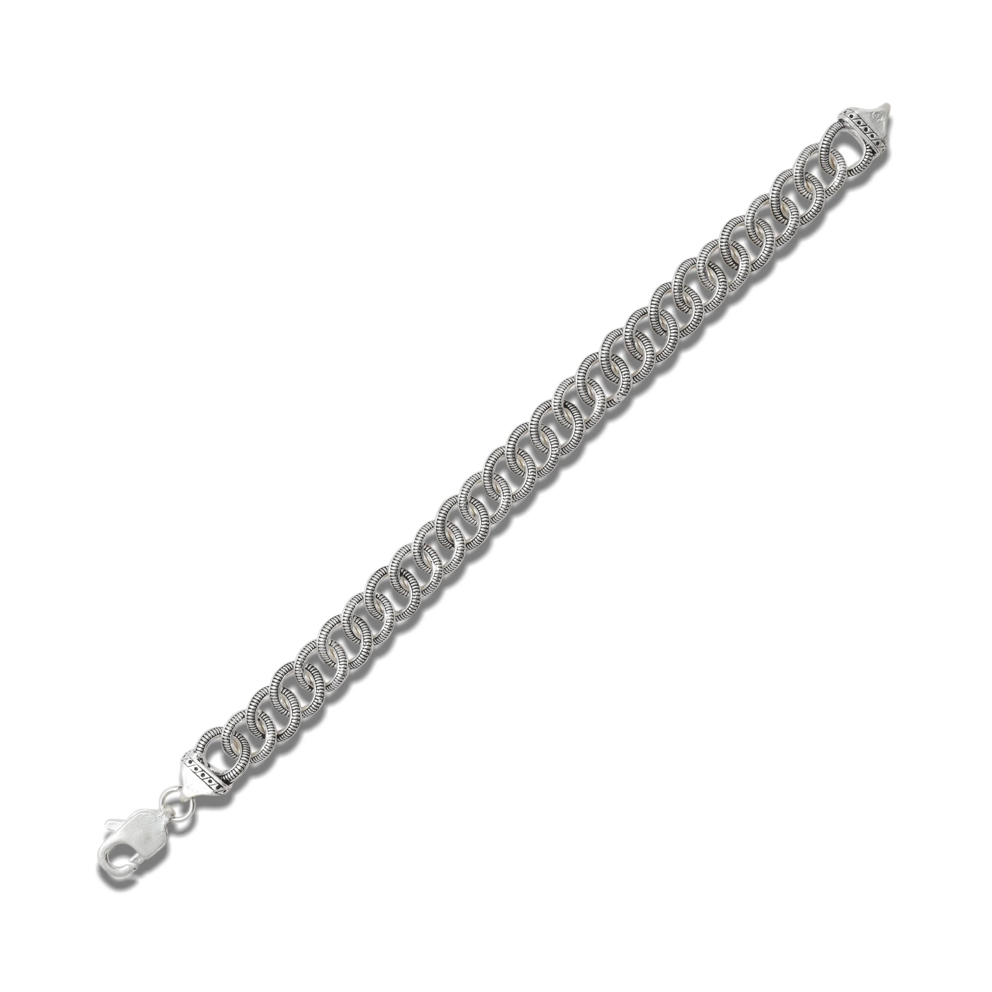 Silver Classical Design Boys Bracelets - Image 3