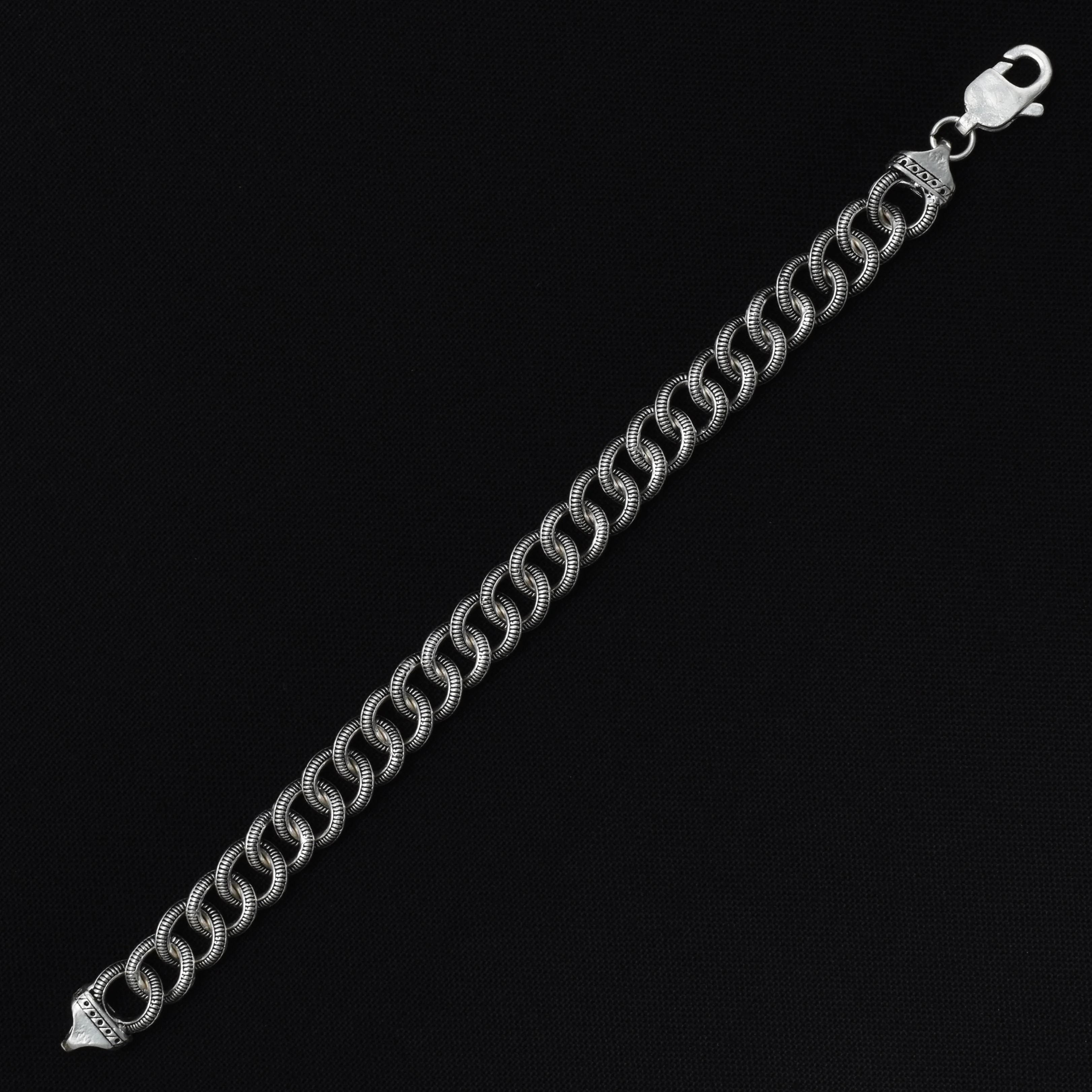 Silver Classical Design Boys Bracelets - Image 4