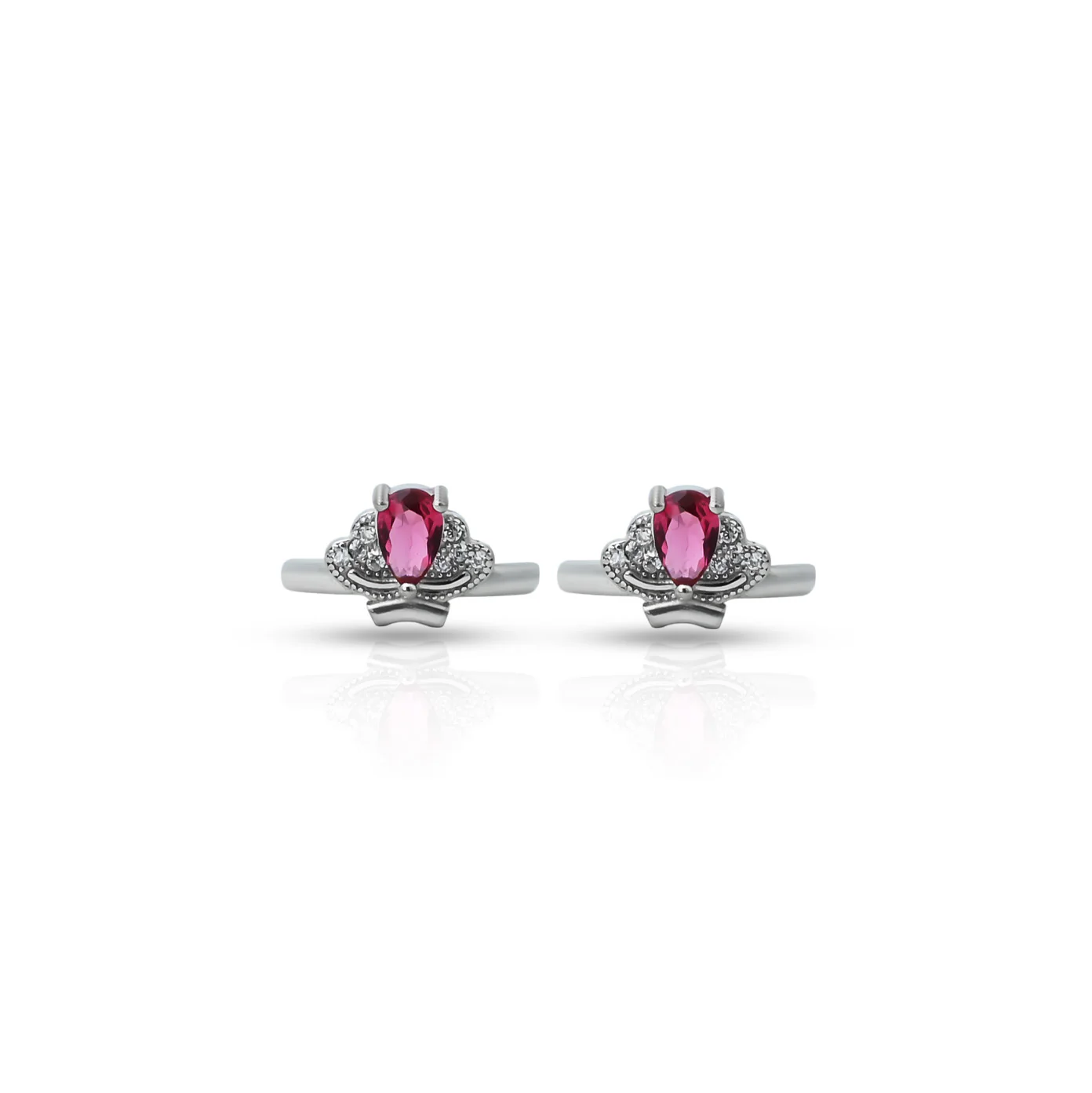 Silver Crown Design Bichhiya for Girls - Image 2