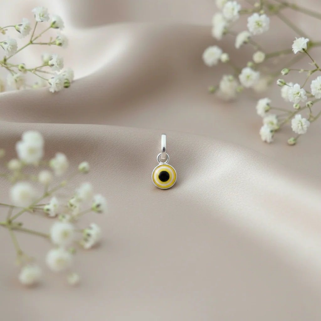 Silver Evil Eye Different Colors Pendant Necklace for Protection - Image 11
