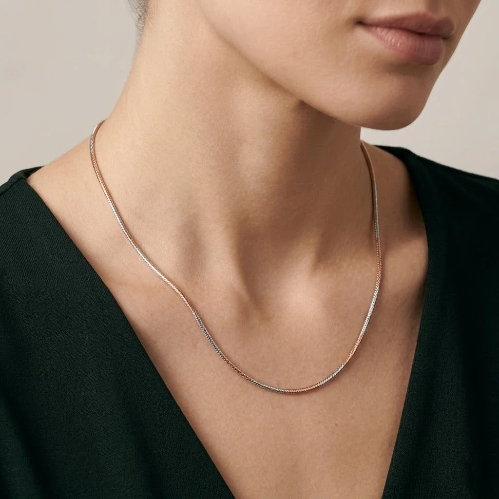 Silver Gold Rose Radiance Girls Chain
