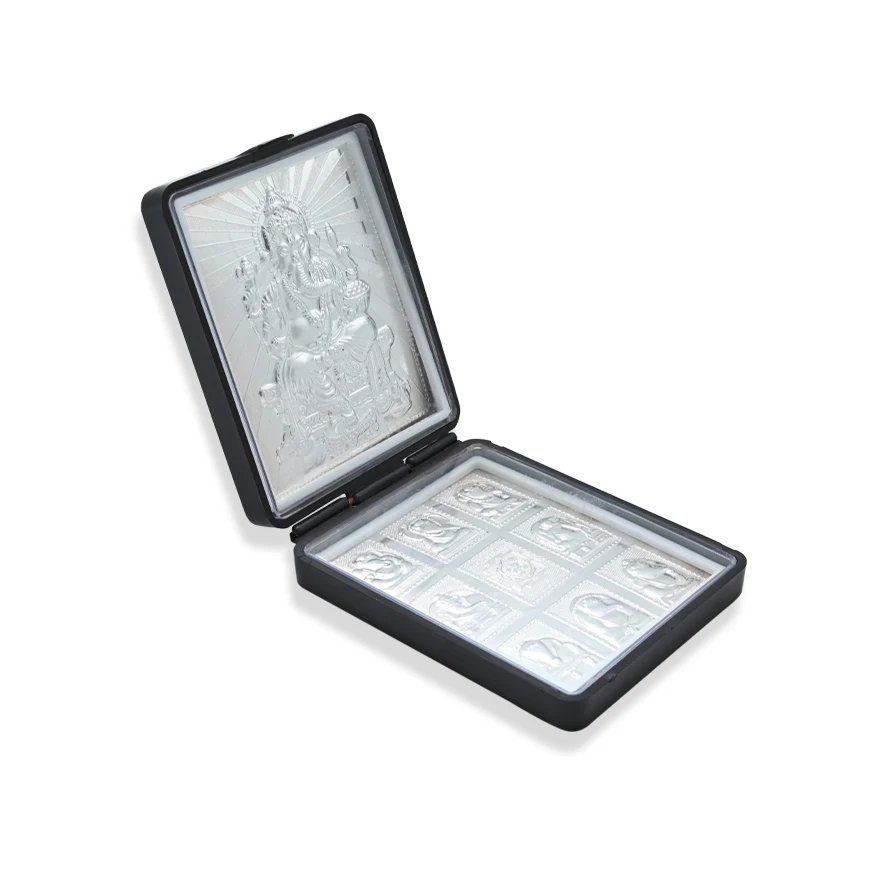 Silver Gourinandan Ganesh Ji Frame - Image 3
