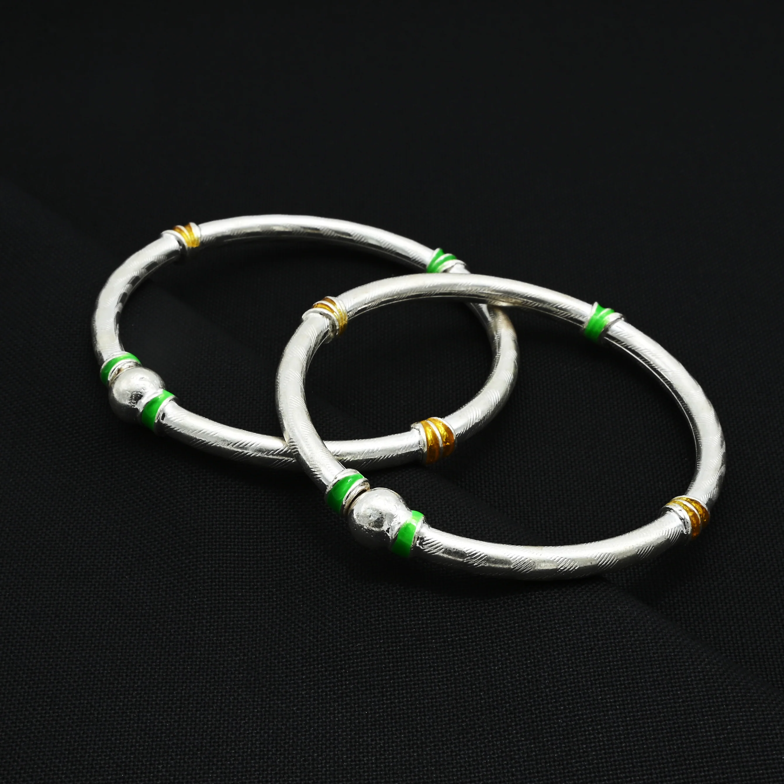 Silver Green And Yellow Sign Kada