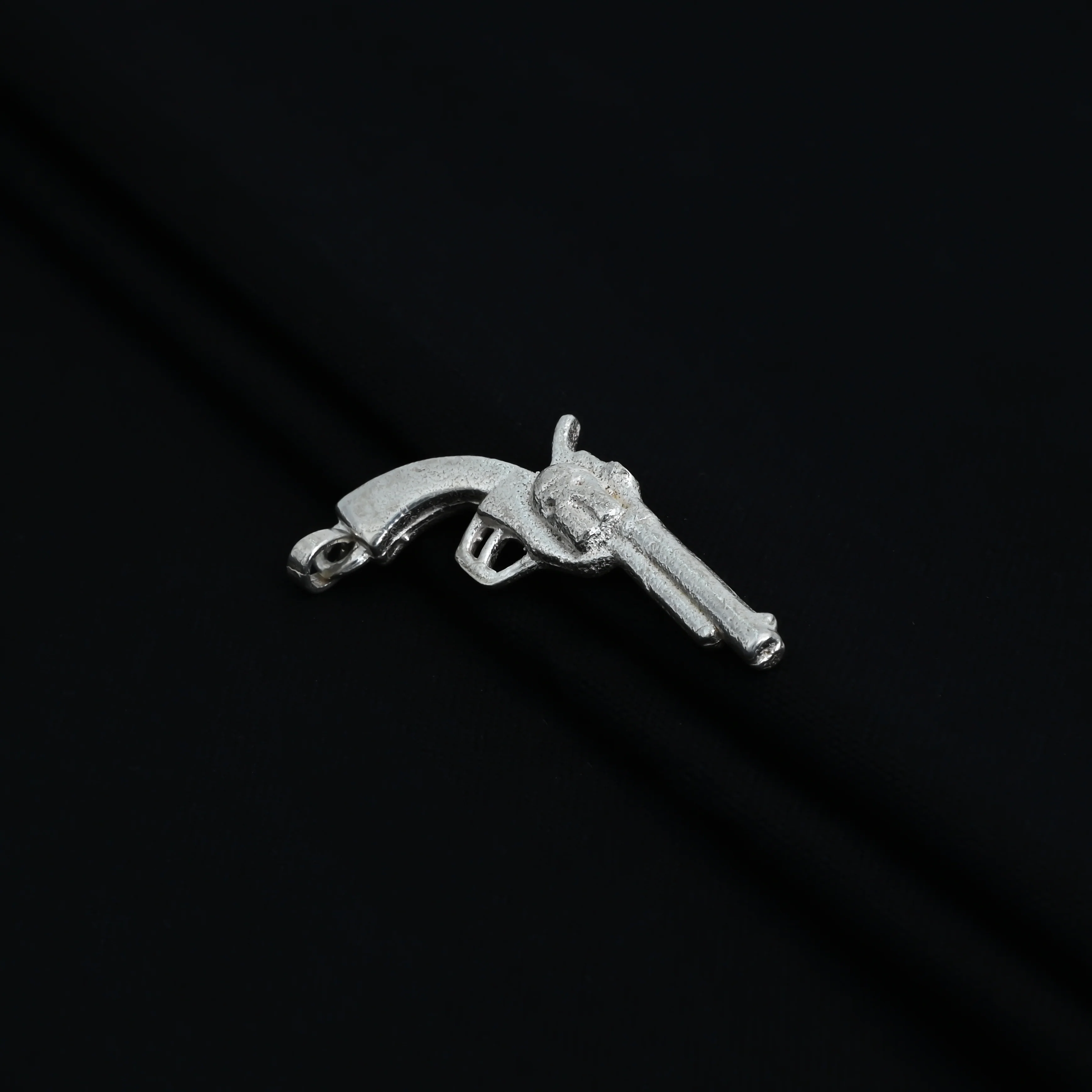 Silver Gun Design Pendant for Boys - Image 2