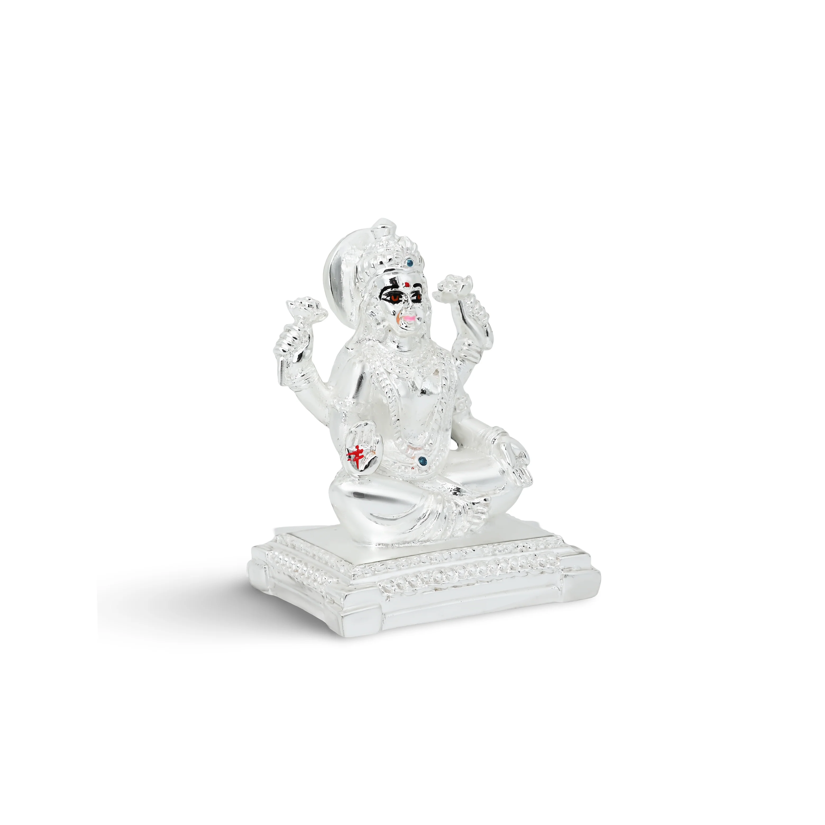 Silver Lakshmi Idol for Home Decor or Worship - Image 4