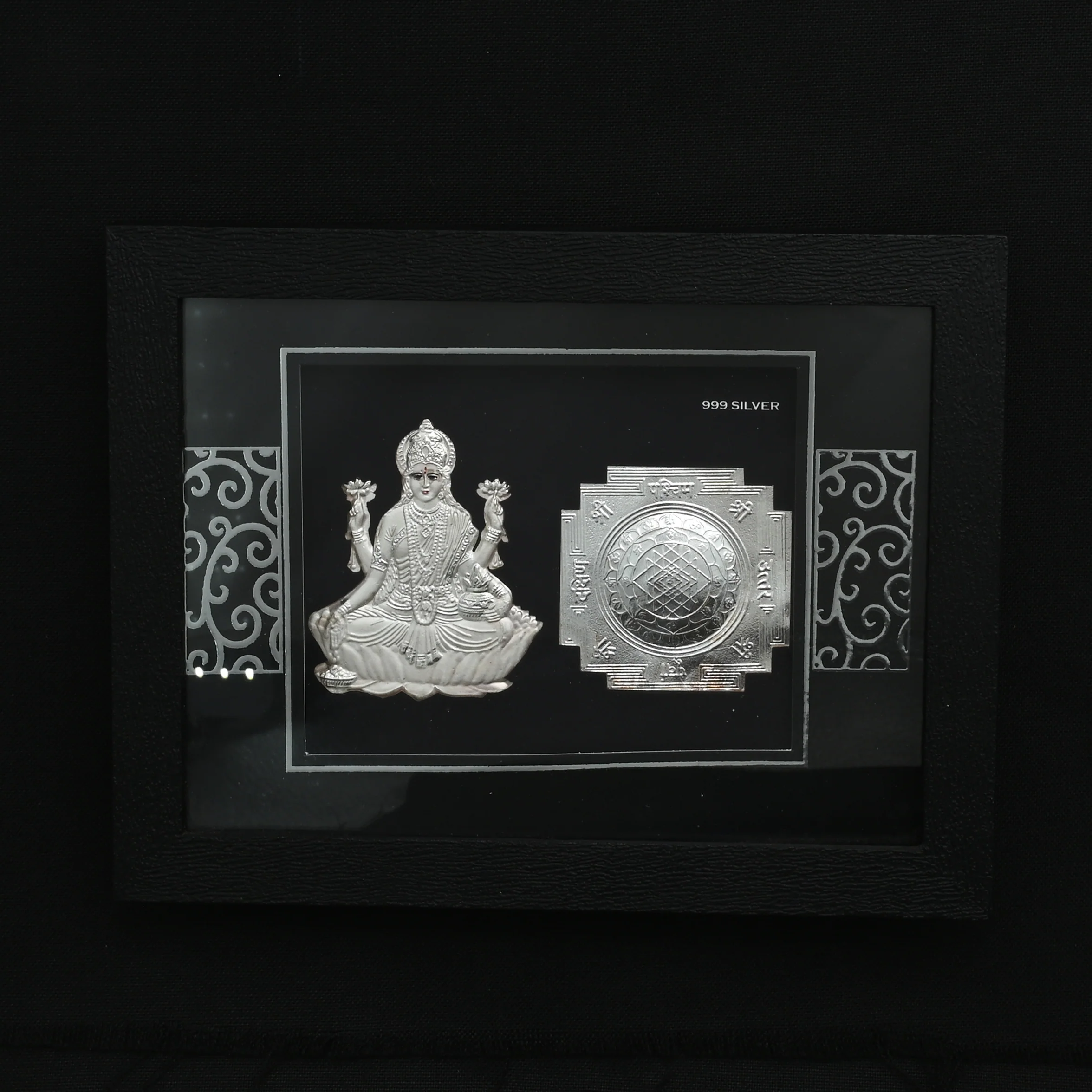 Silver Laxmi ji Frame - Image 3