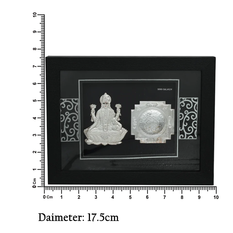 Silver Laxmi ji Frame - Image 4