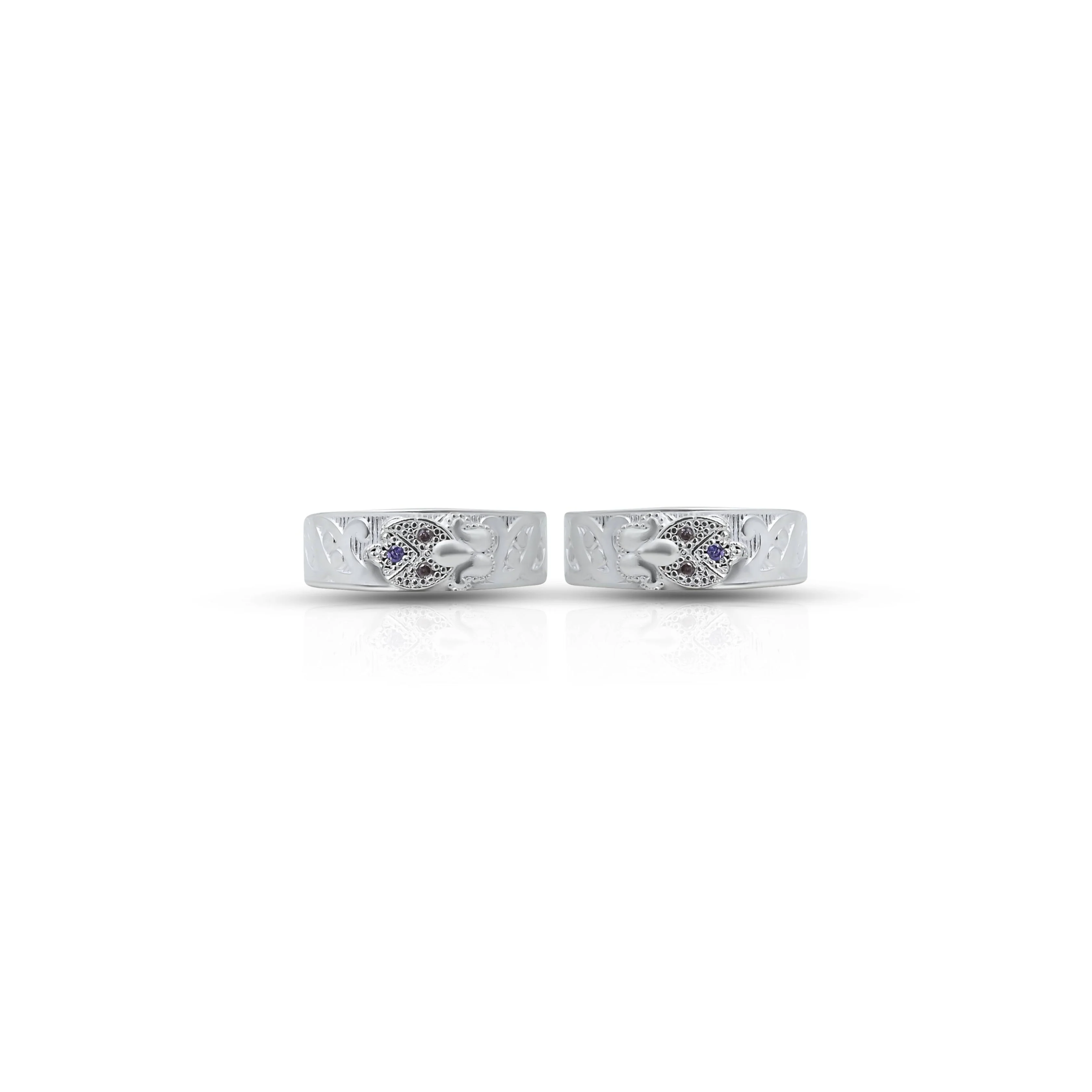 Silver Lotus Design Bichhiya for Girls - Image 3