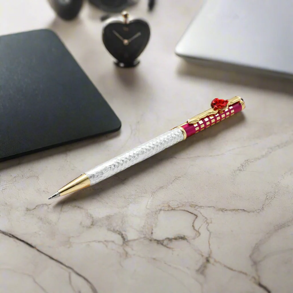 Silver Red Rose Pen (2 pcs Combo) - Image 3