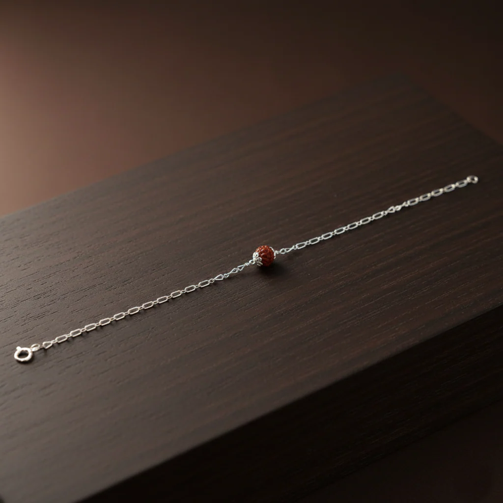 Silver Rudraksha Bracelet for Men & Women - Image 5